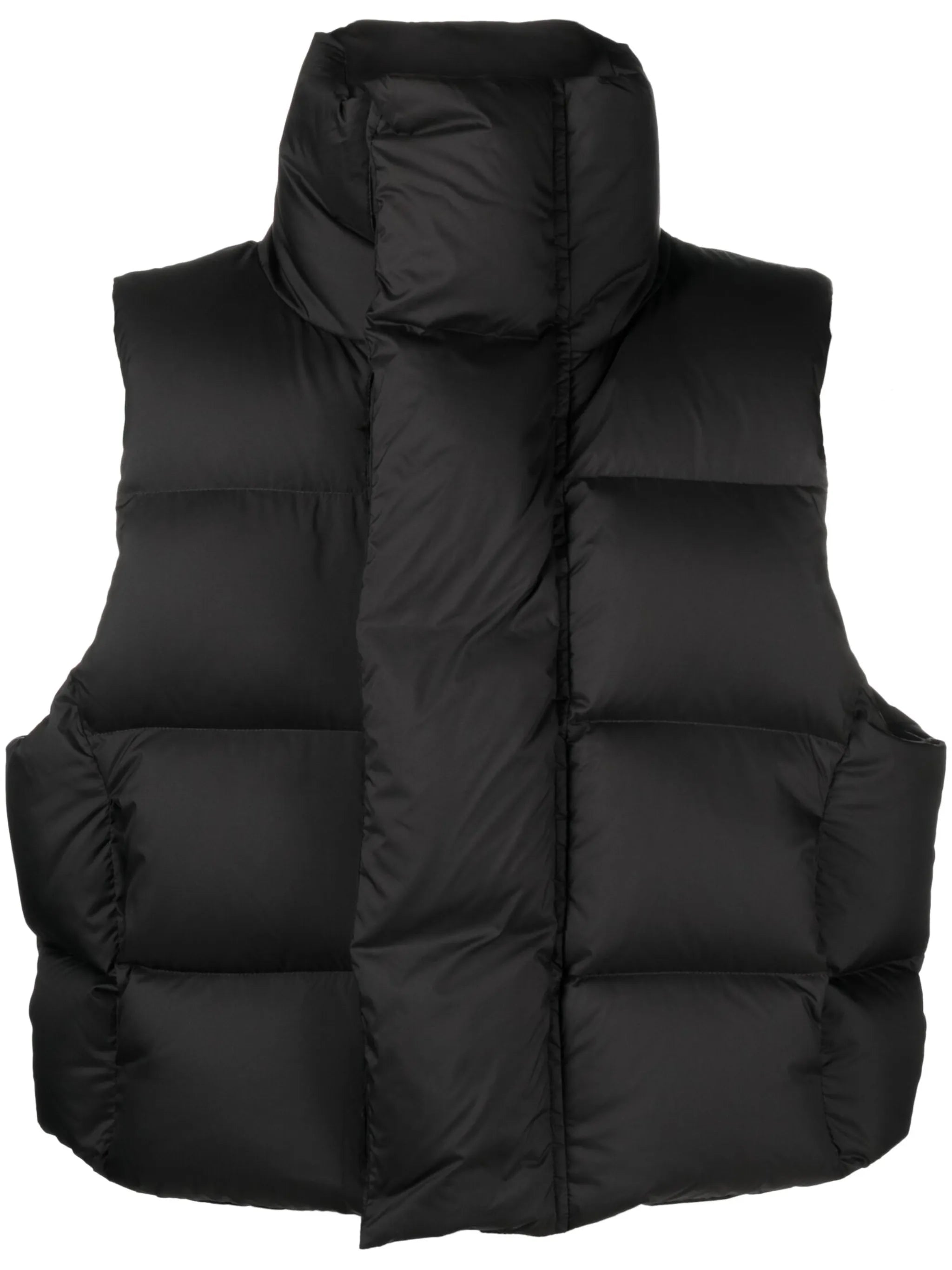 padded quilted down gilet