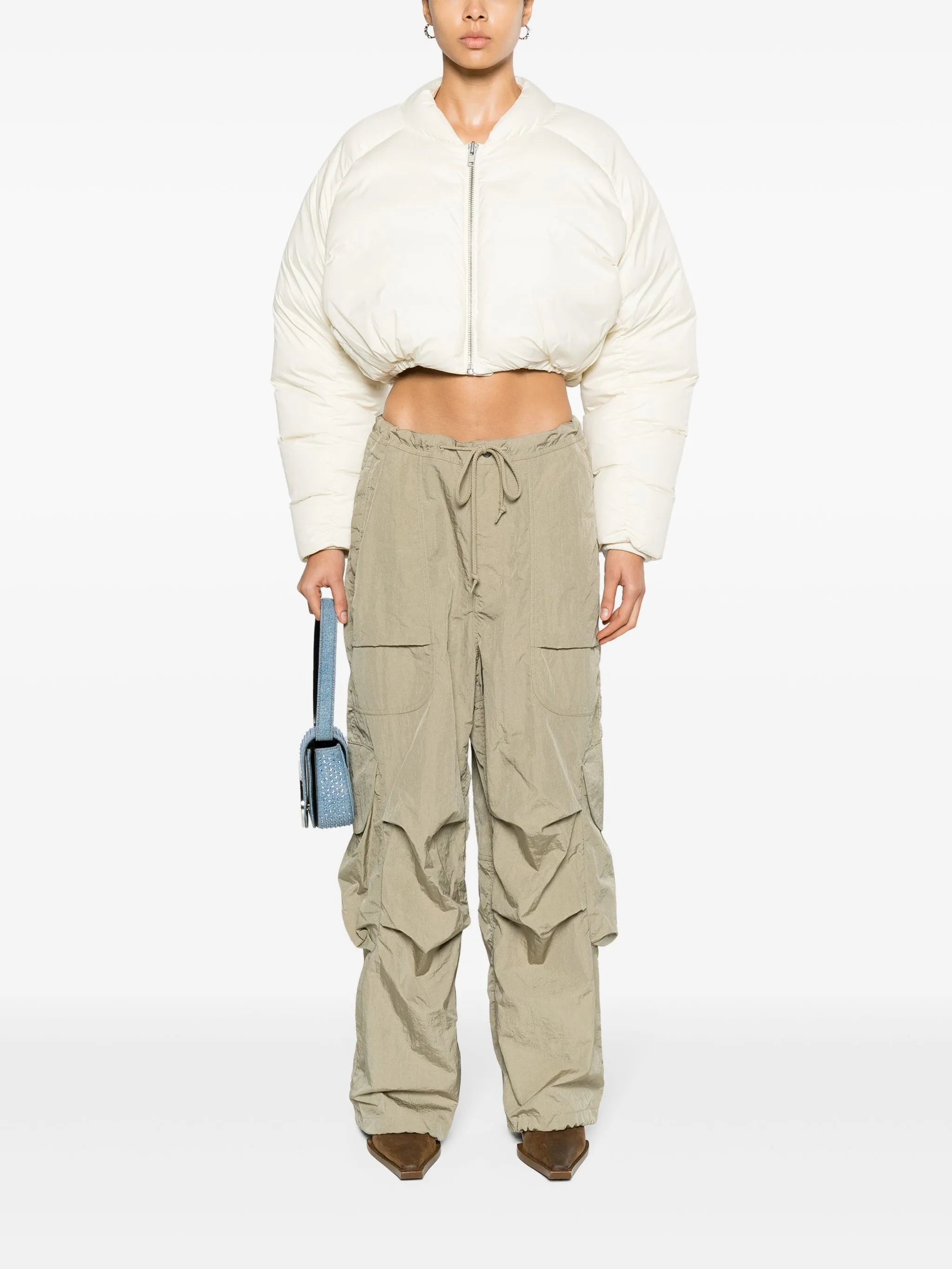 Freight wide-leg cargo trousers