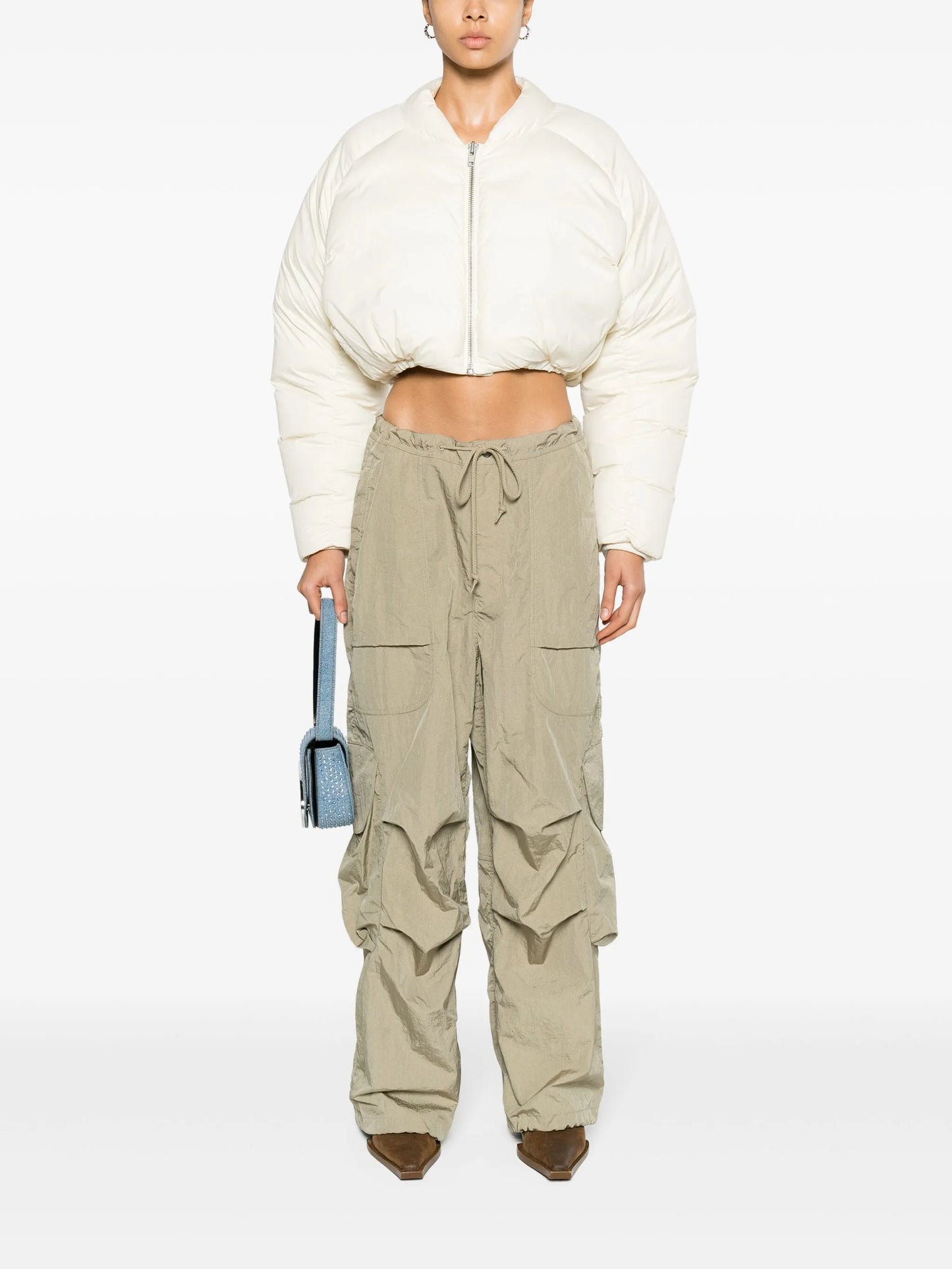Freight wide-leg cargo trousers