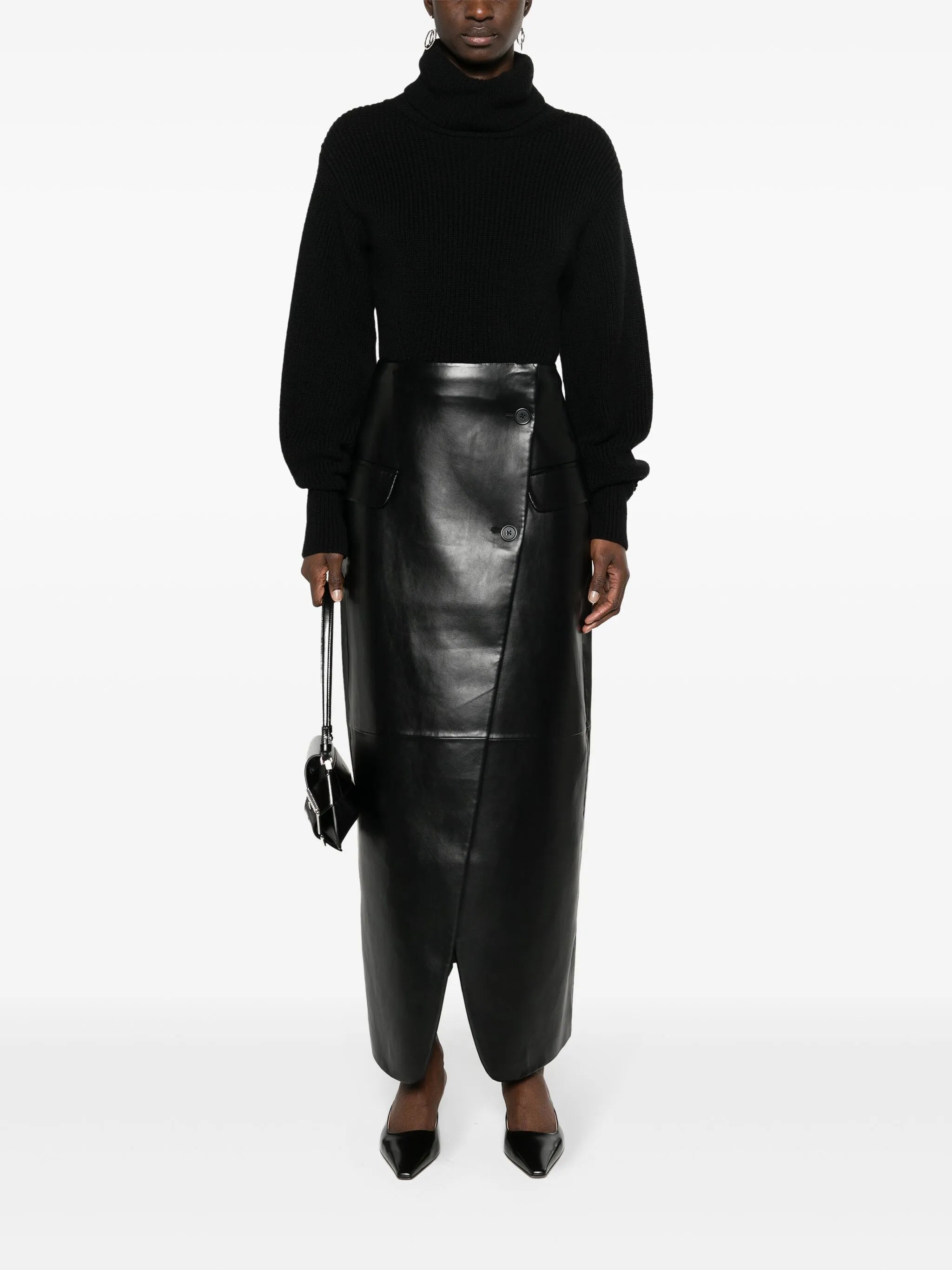 Nan wrap maxi skirt