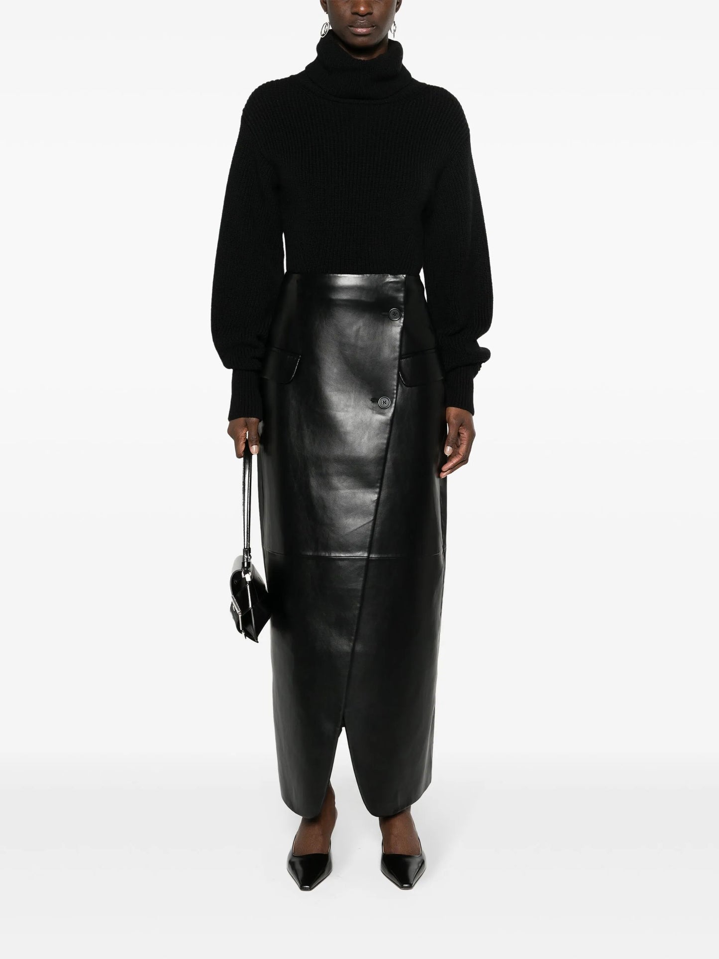 Nan wrap maxi skirt
