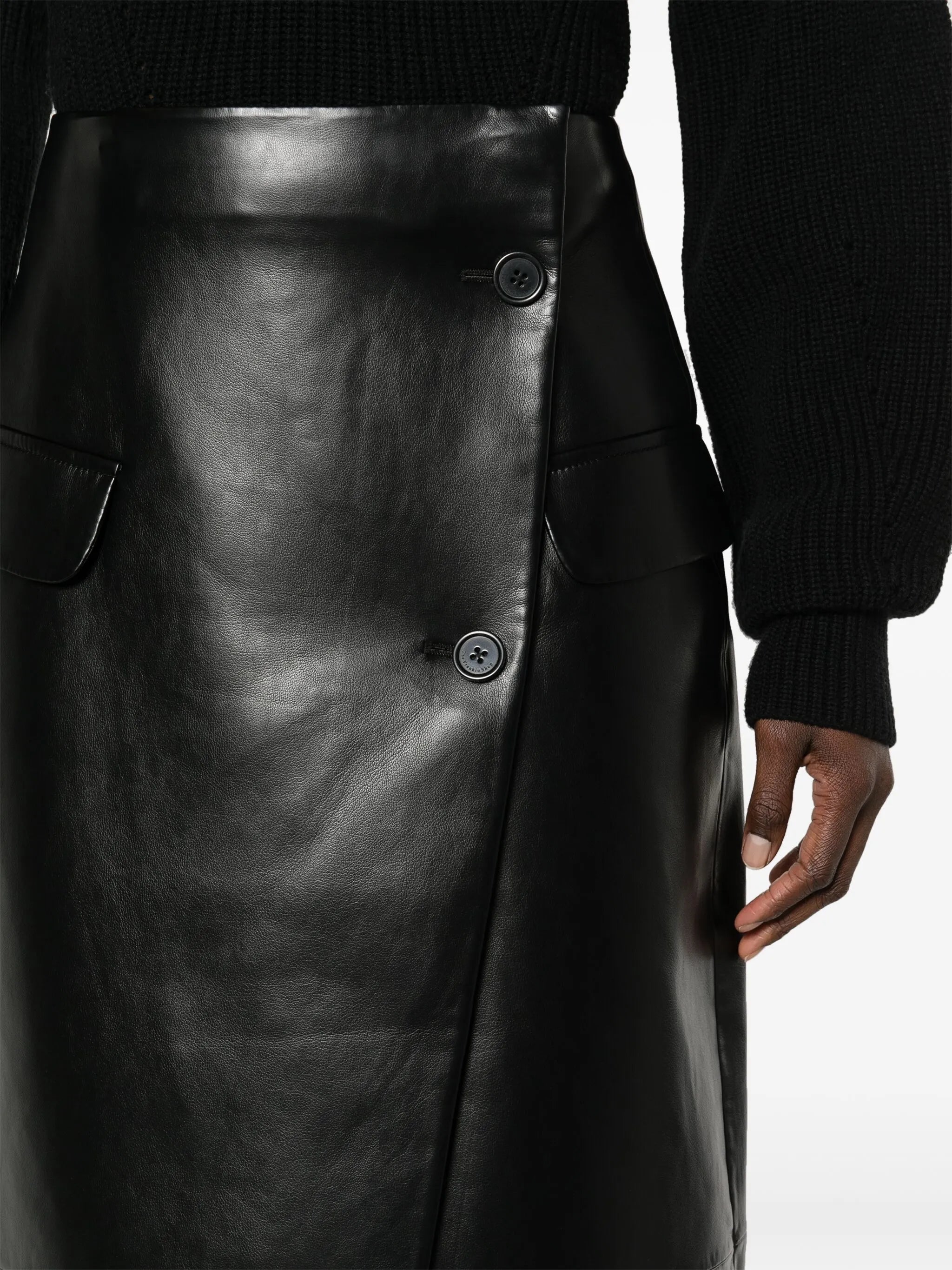 Nan wrap maxi skirt