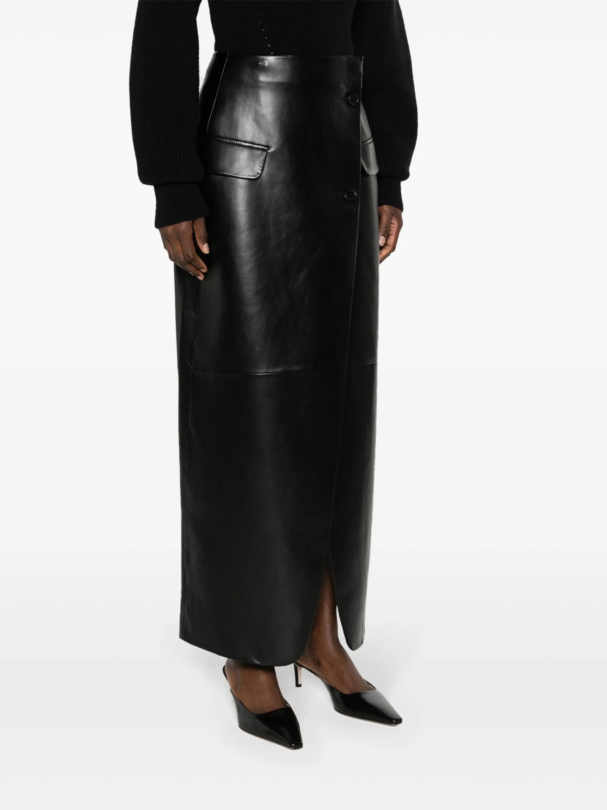 Nan wrap maxi skirt