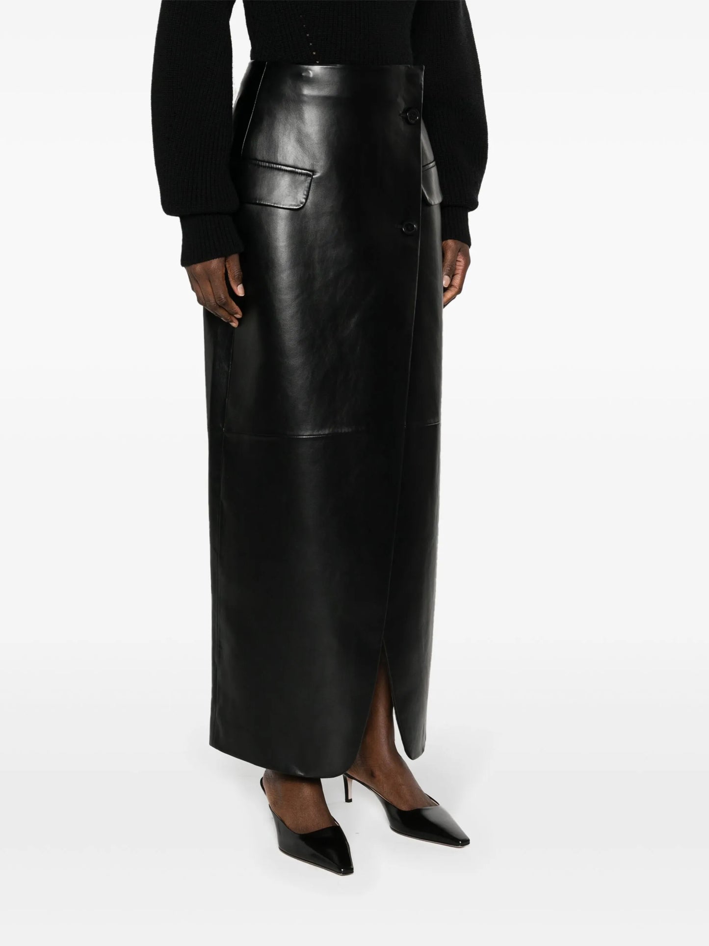 Nan wrap maxi skirt