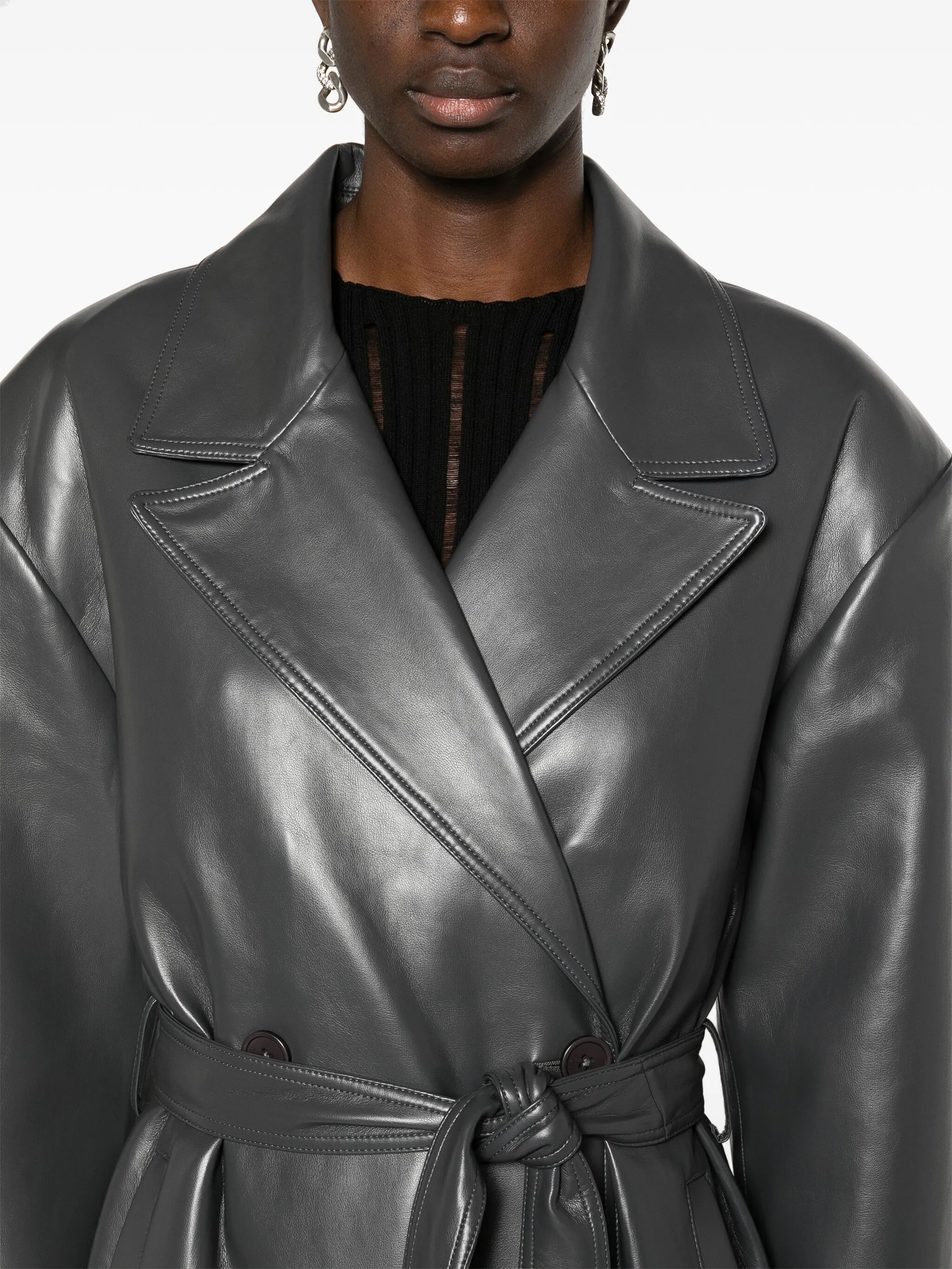 Tina double-breasted trench coat