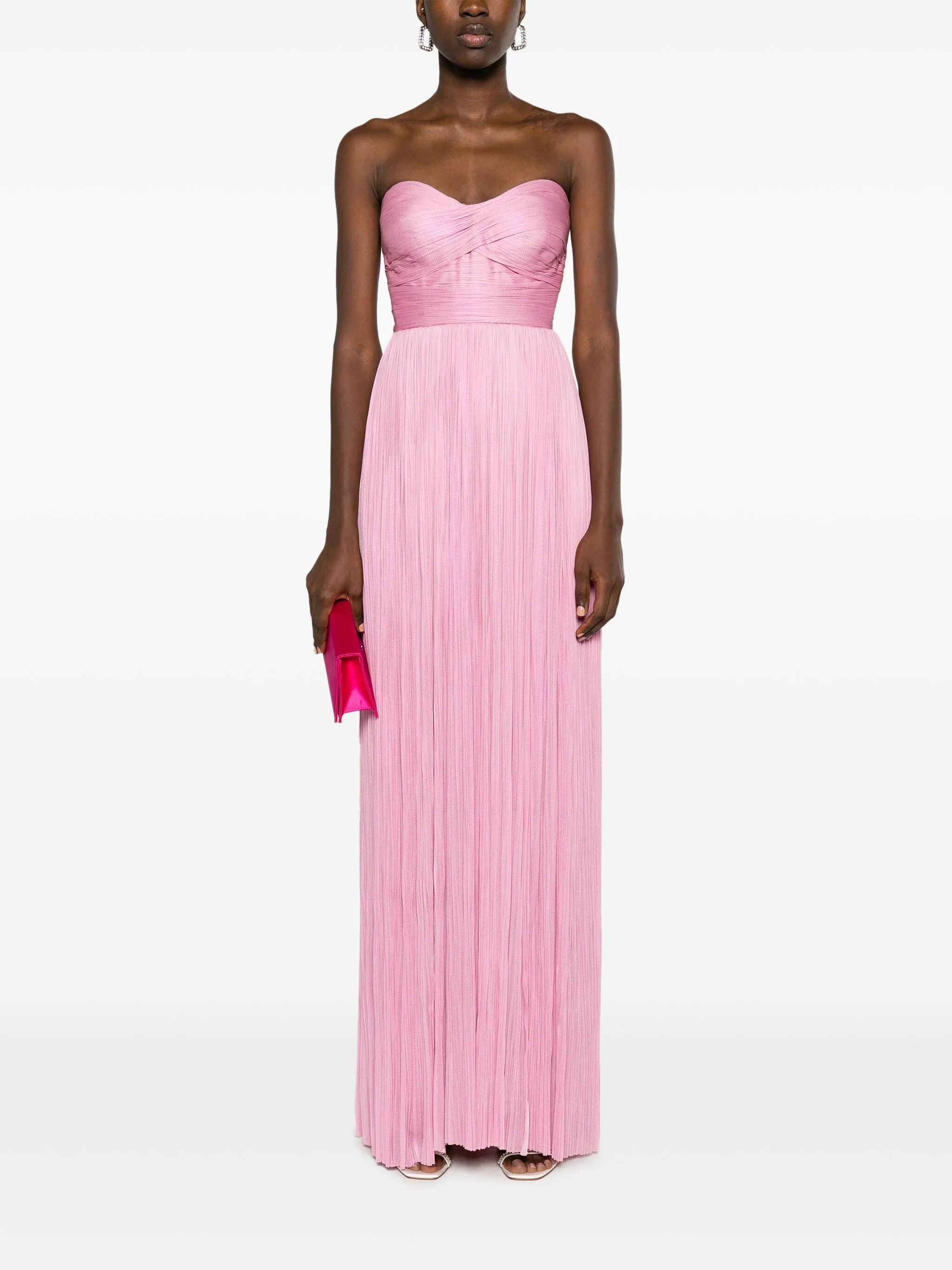 Karlie pleated gown