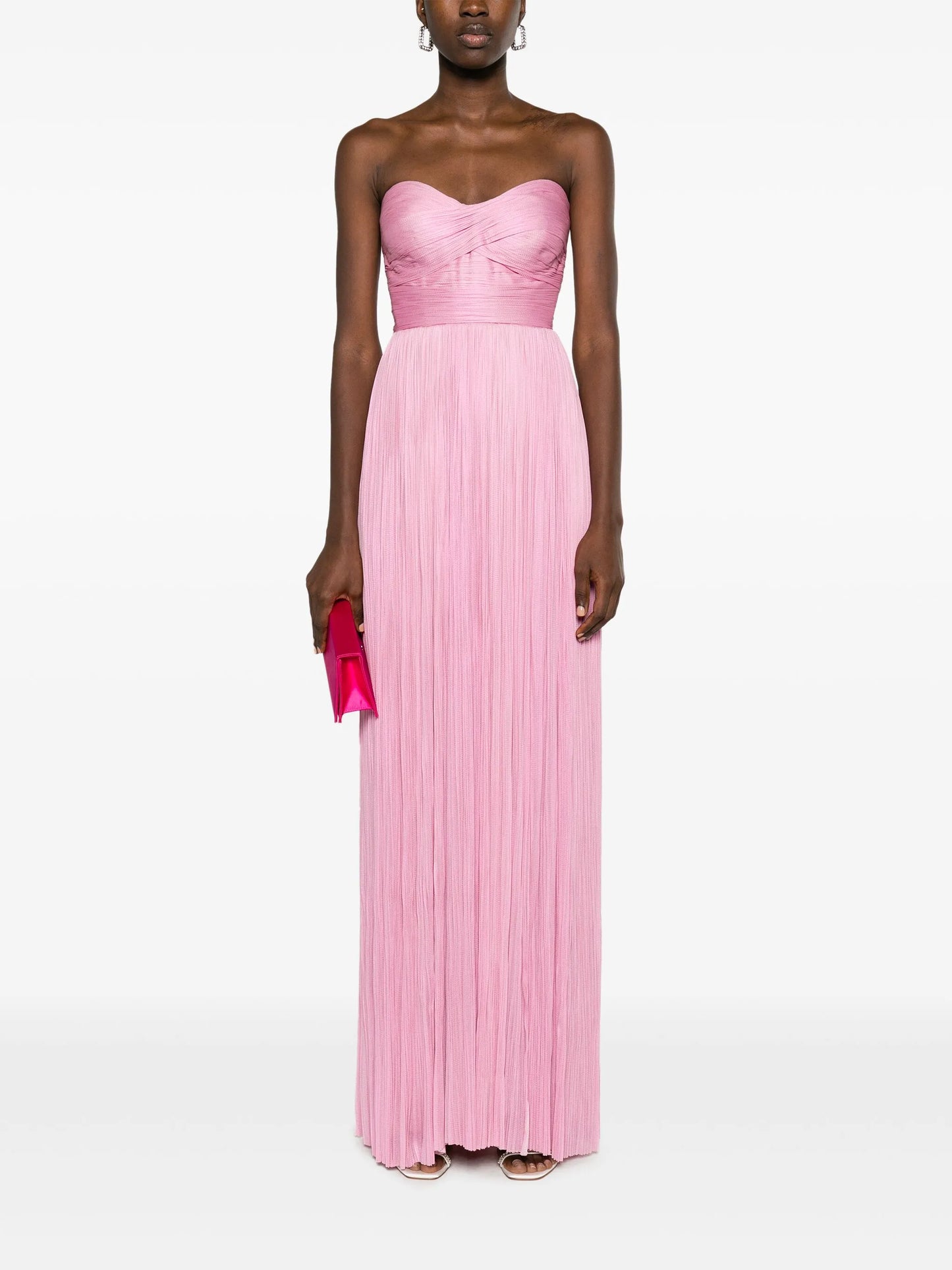 Karlie pleated gown
