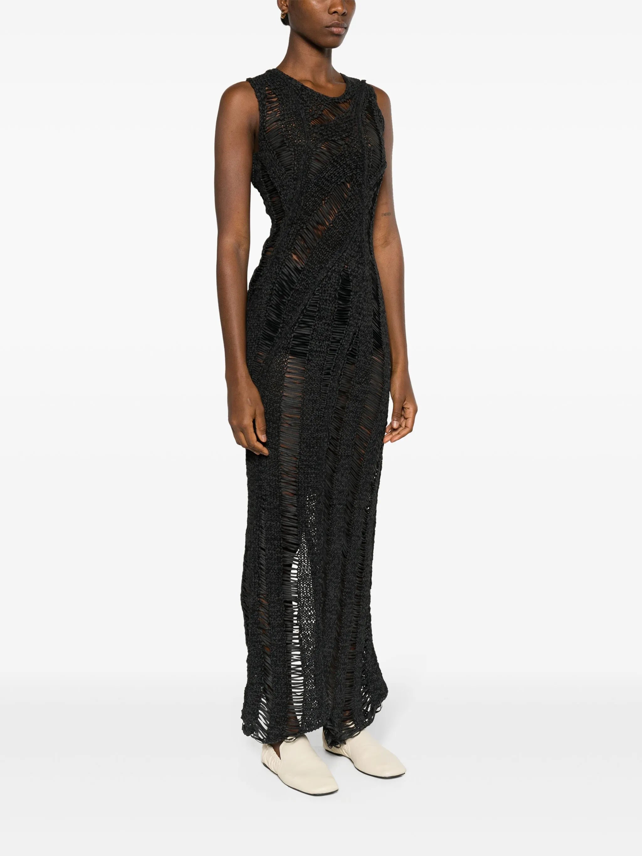 Kapok open-knit maxi dress