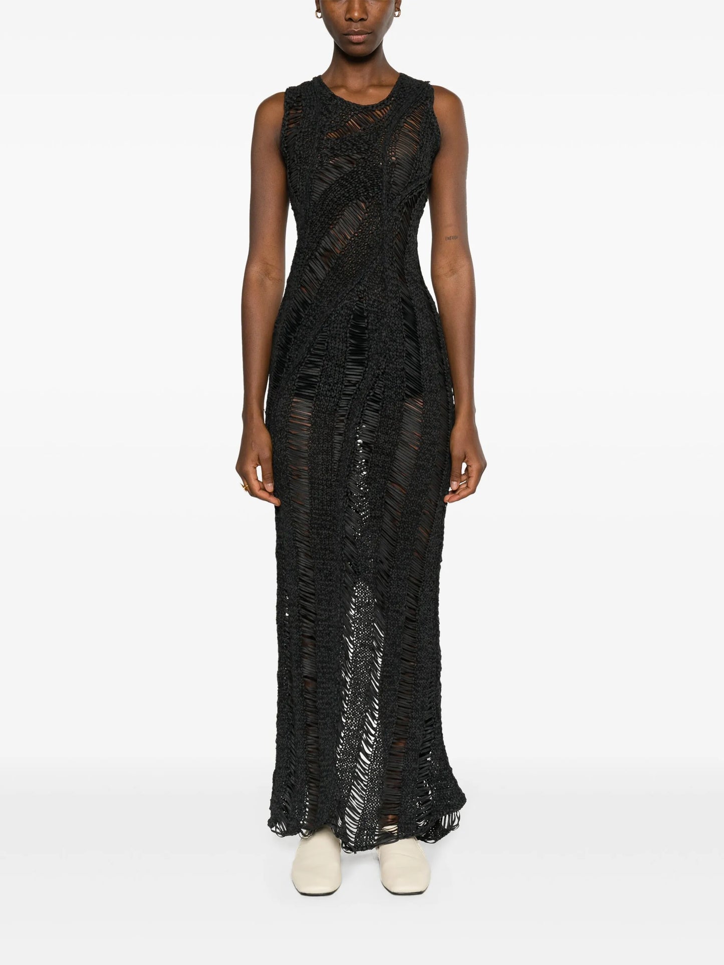 Kapok open-knit maxi dress