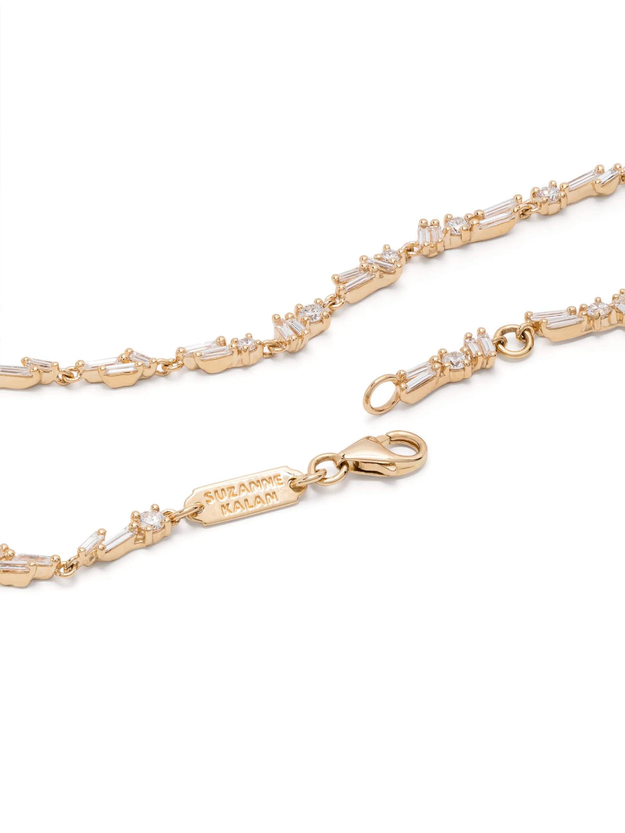 18kt yellow gold Sparkler diamond tennis bracelet