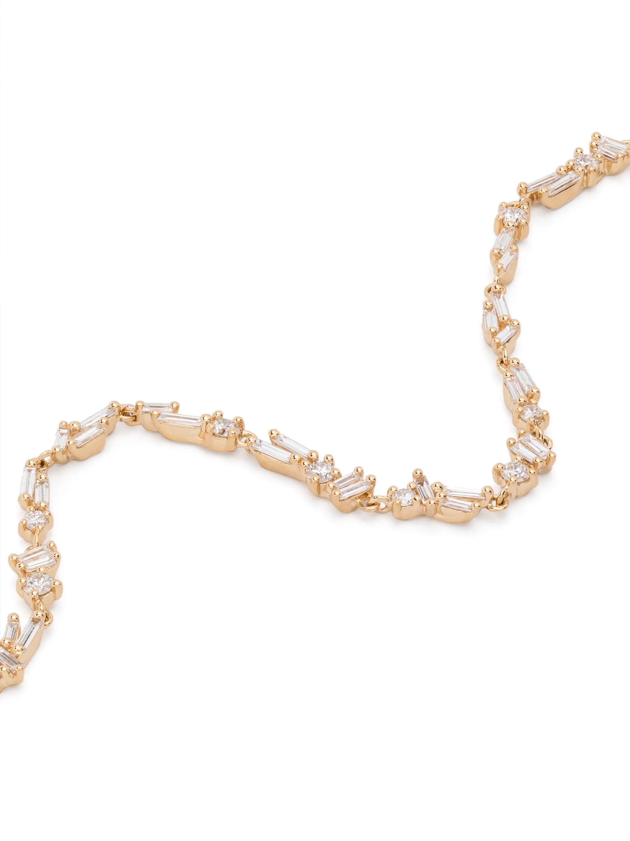 18kt yellow gold Sparkler diamond tennis bracelet
