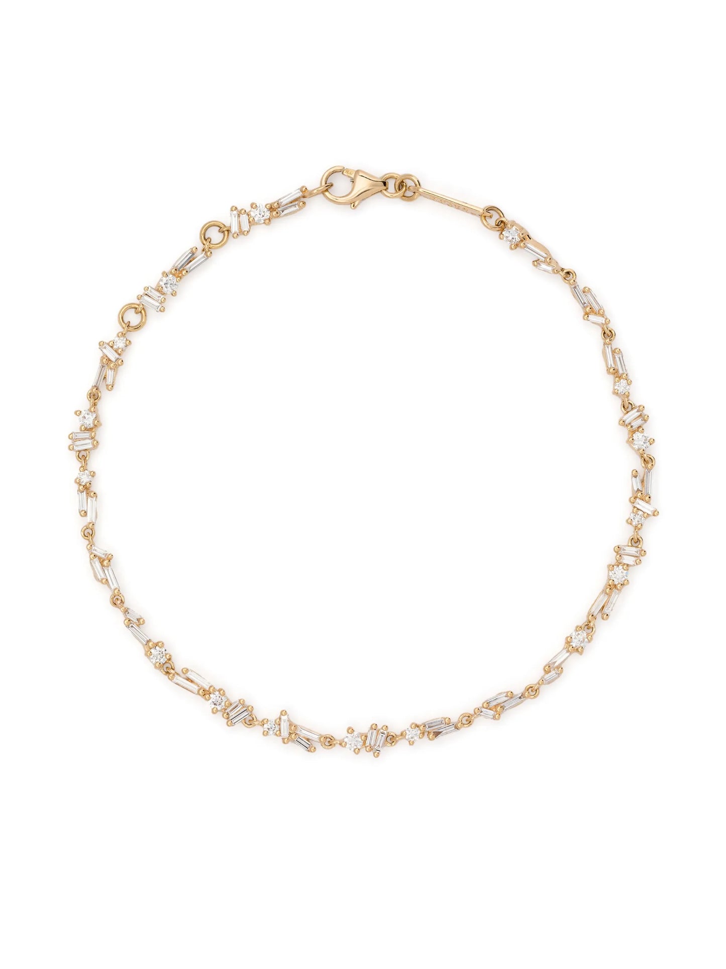 18kt yellow gold Sparkler diamond tennis bracelet