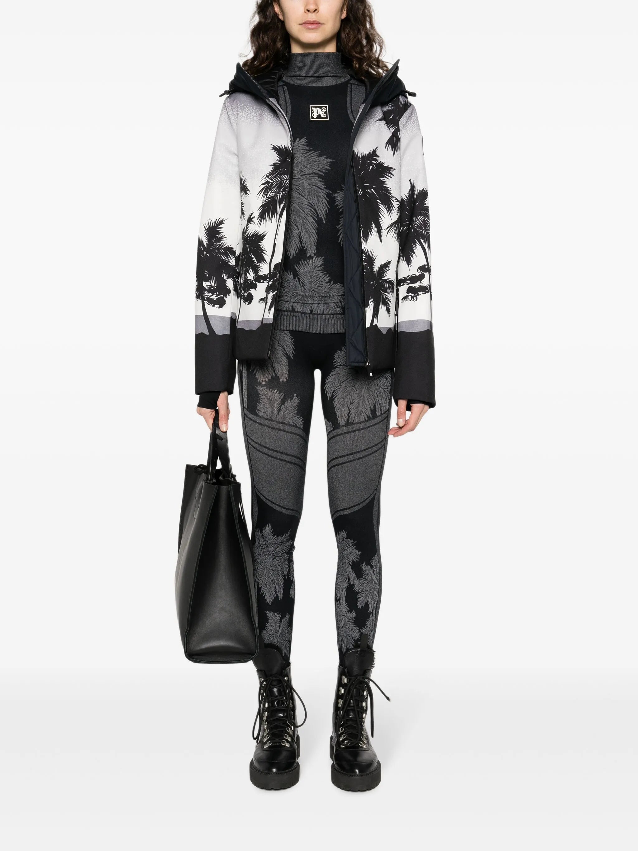 Palm base layer ski leggings