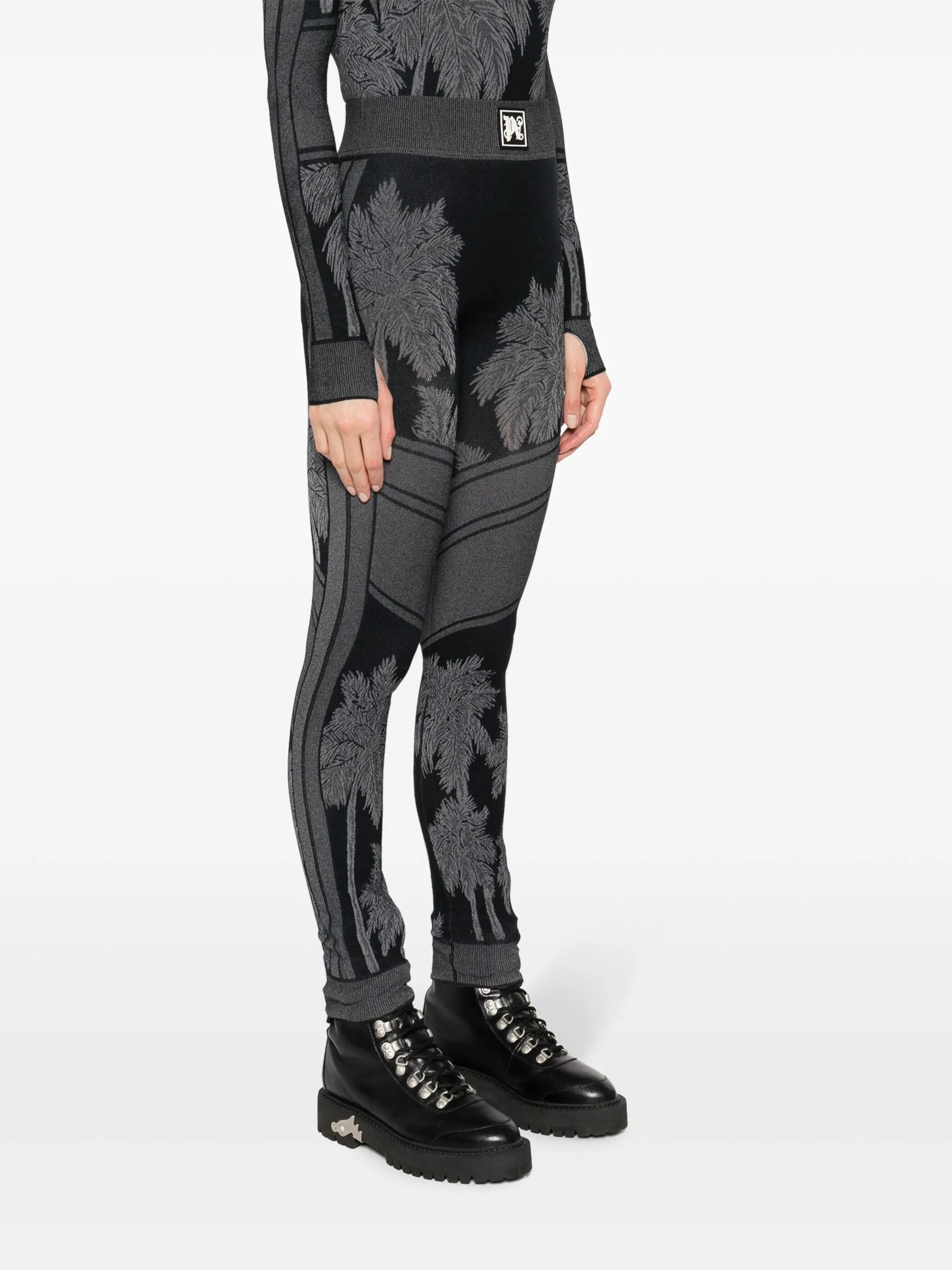 Palm base layer ski leggings