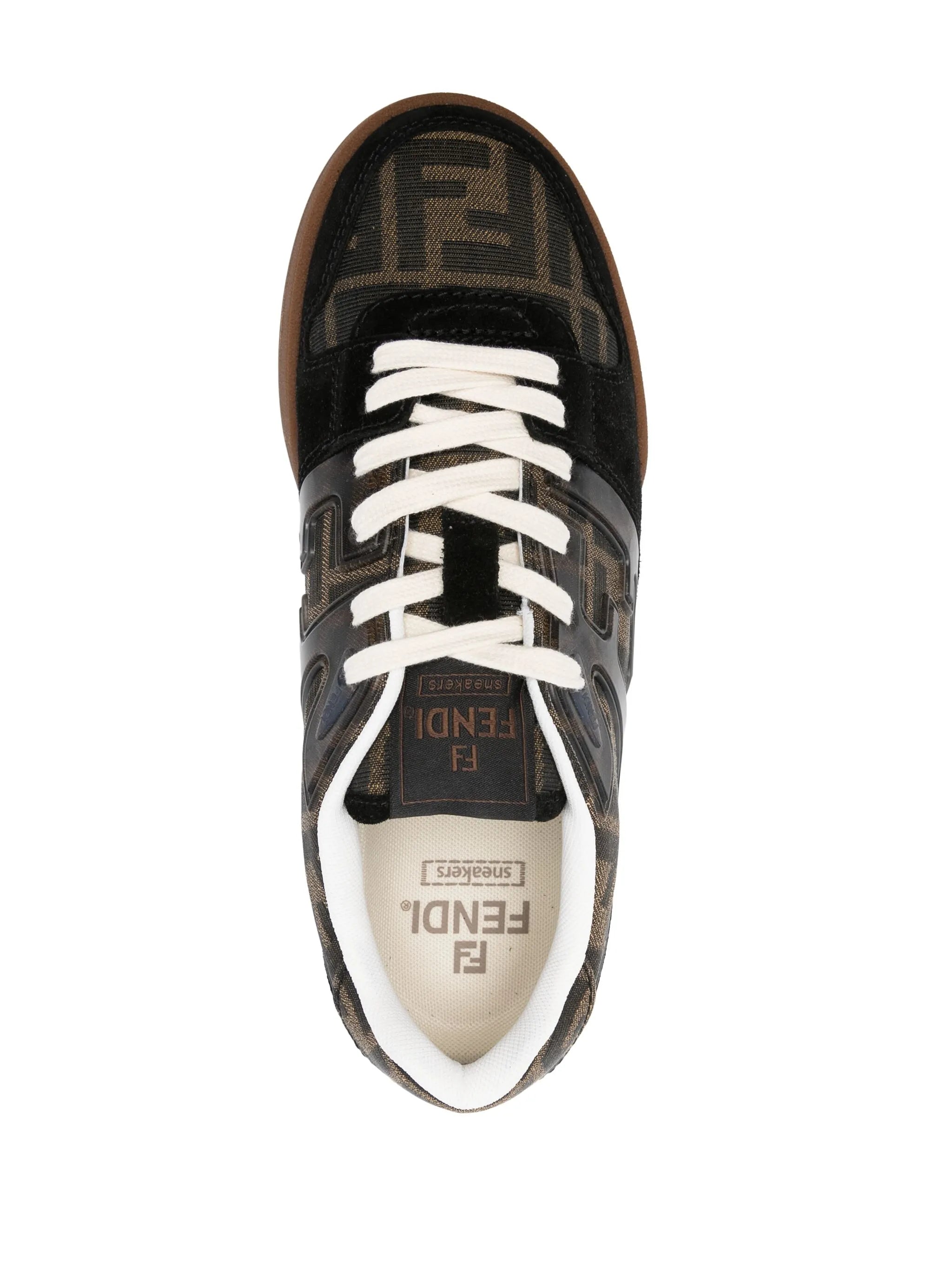 Zucca-monogram panelled sneakers