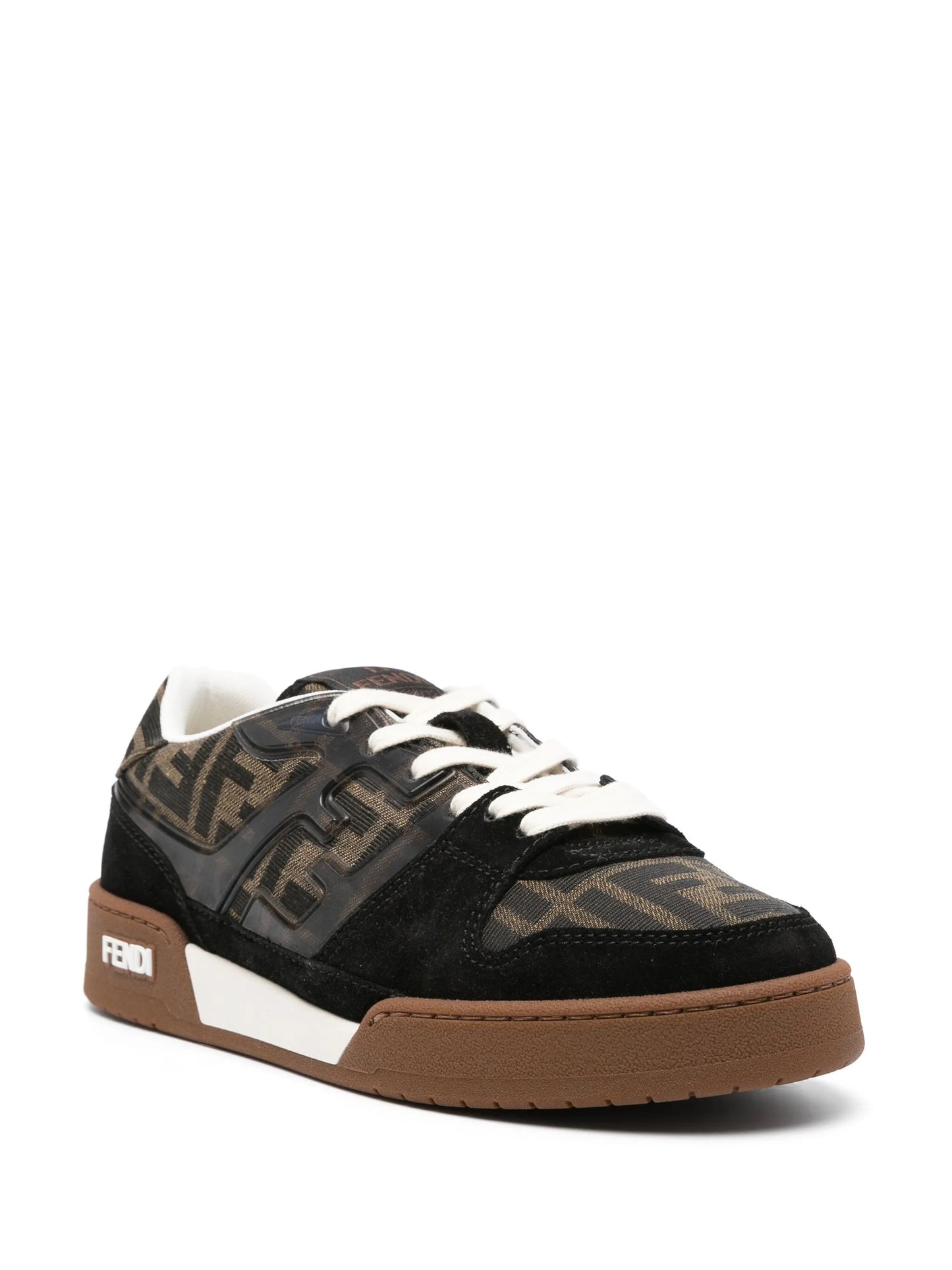 Zucca-monogram panelled sneakers