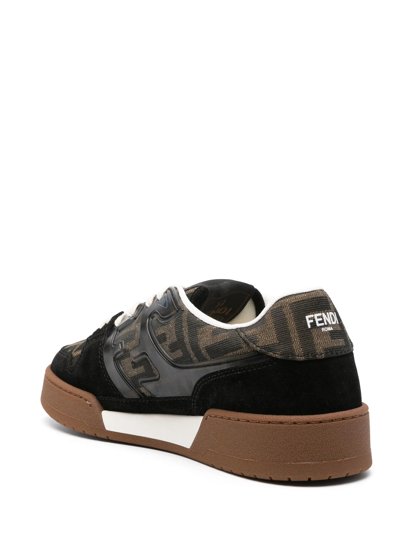 Zucca-monogram panelled sneakers