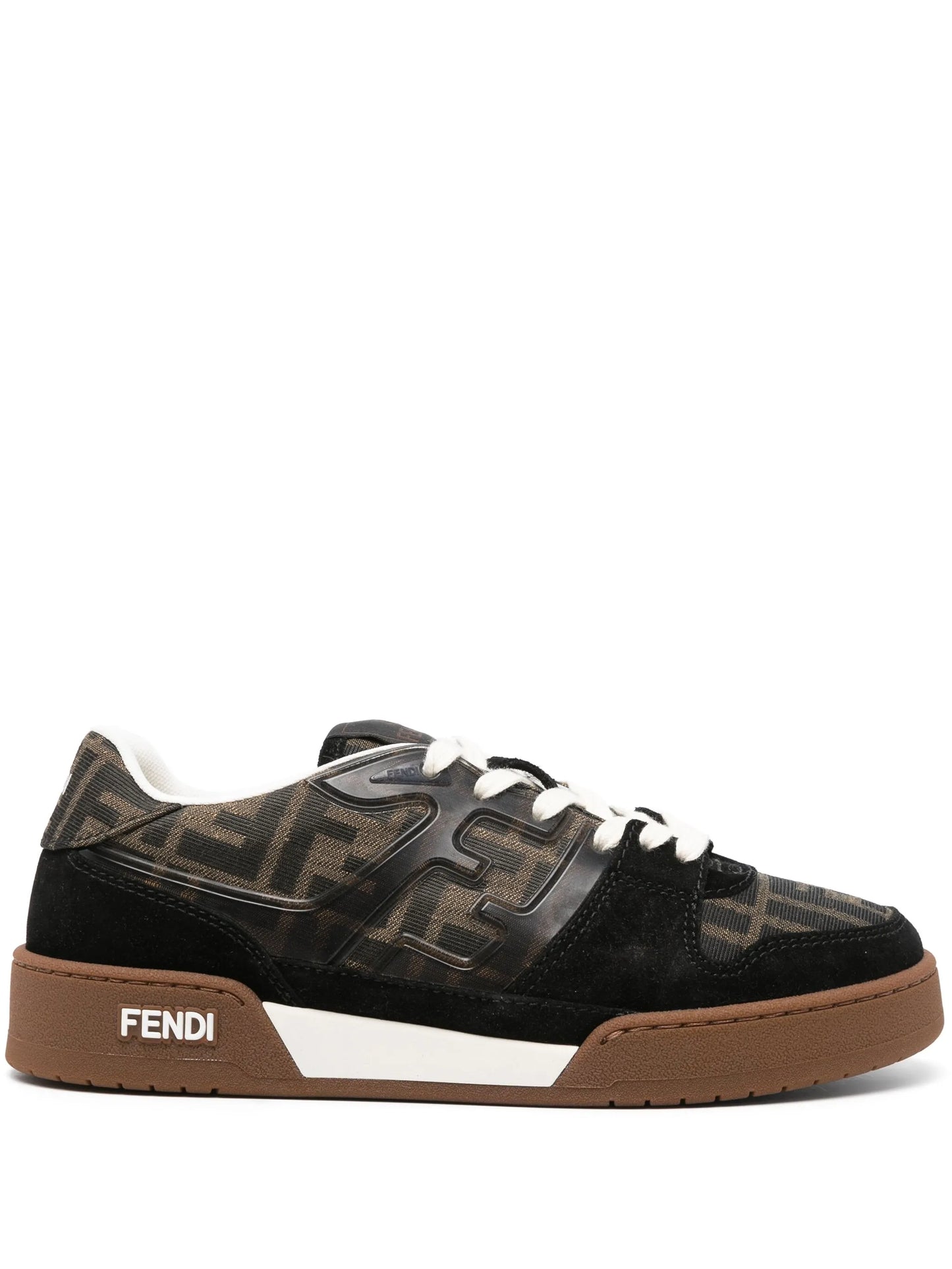 Zucca-monogram panelled sneakers
