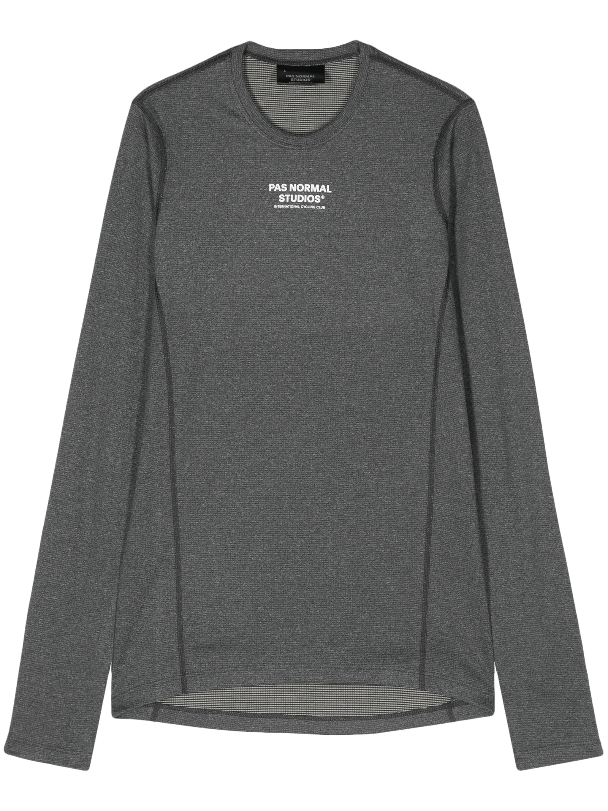 logo-print round-neck top