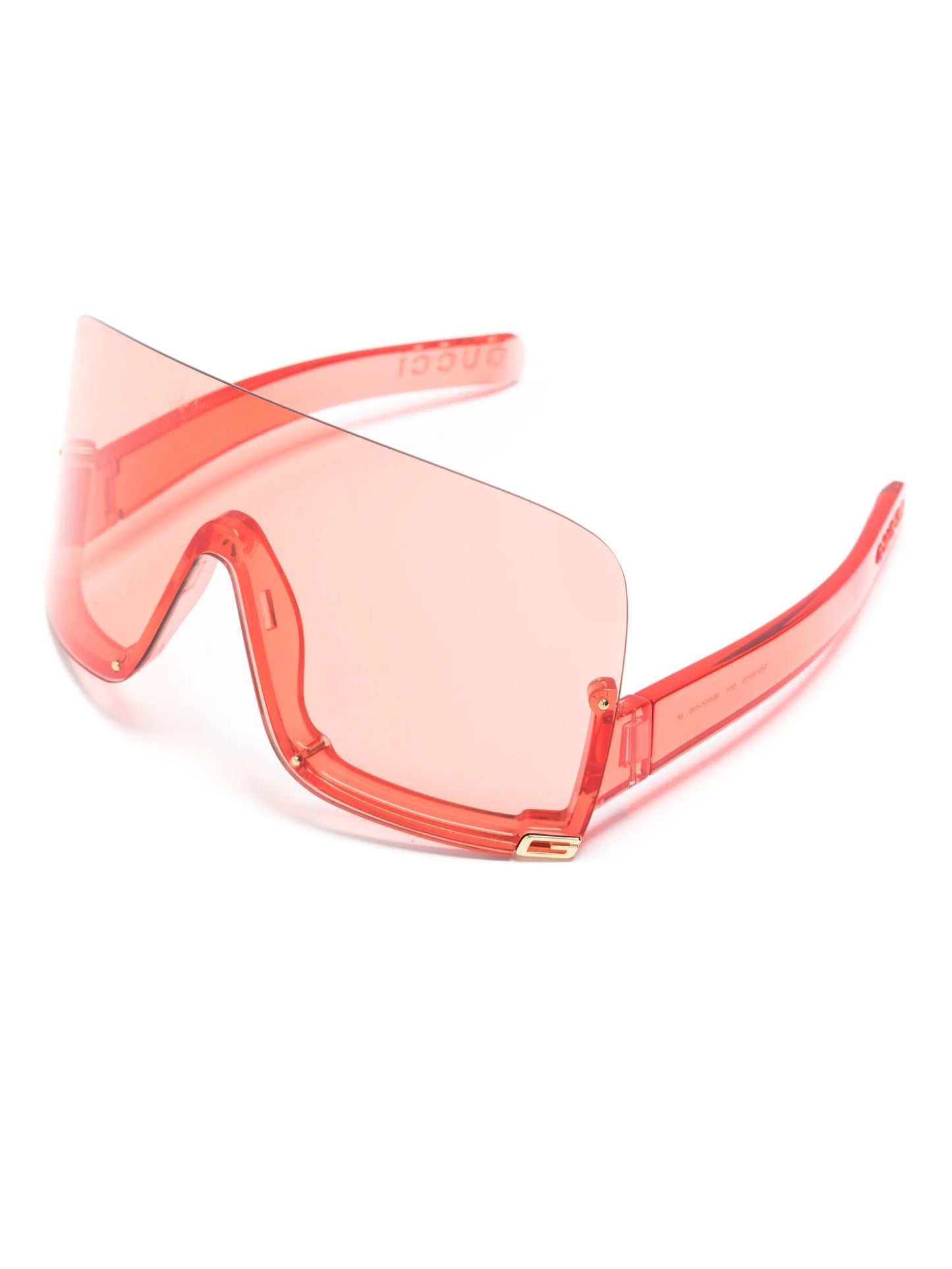 oversized shield-frame sunglasses