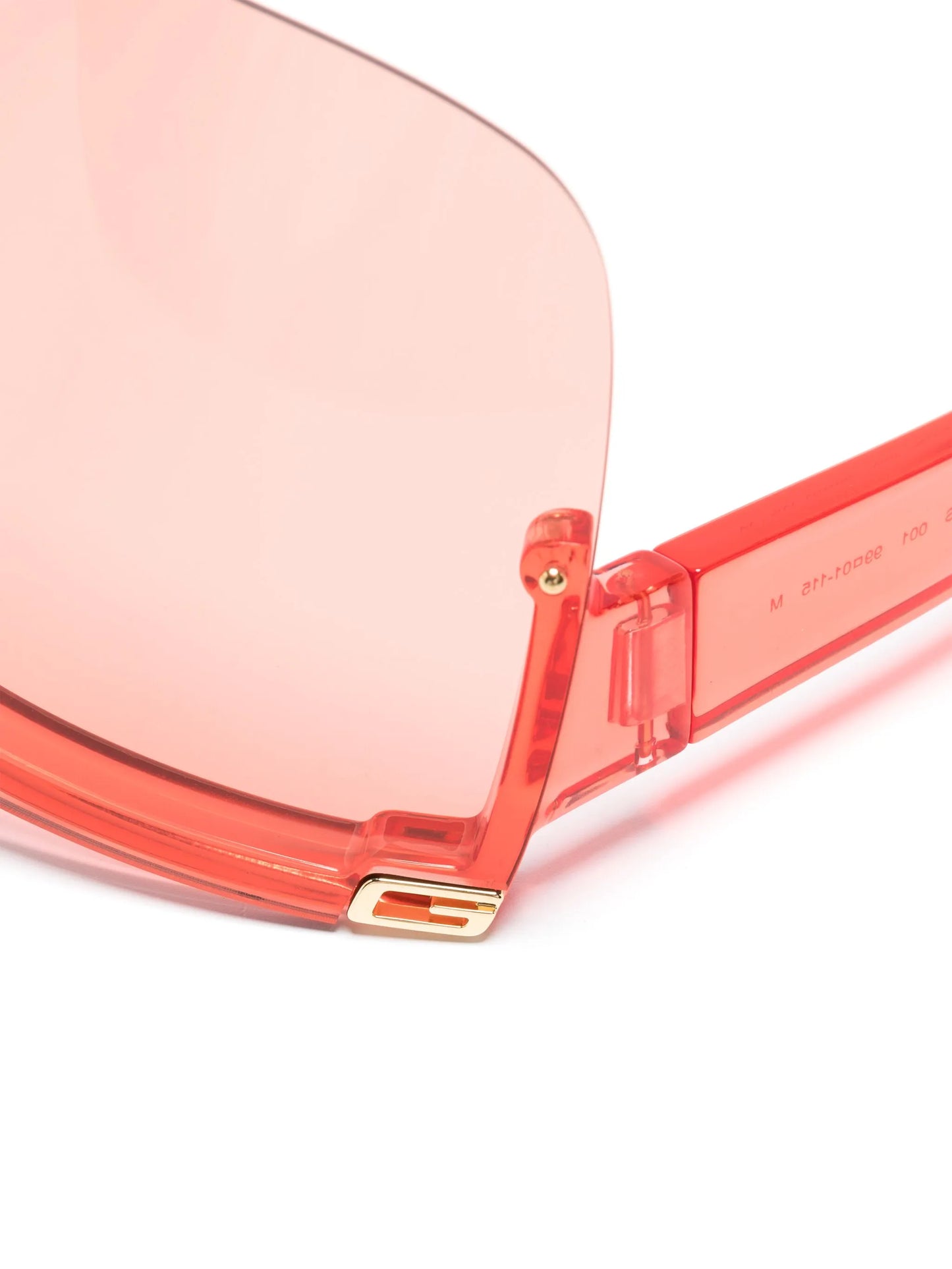 oversized shield-frame sunglasses