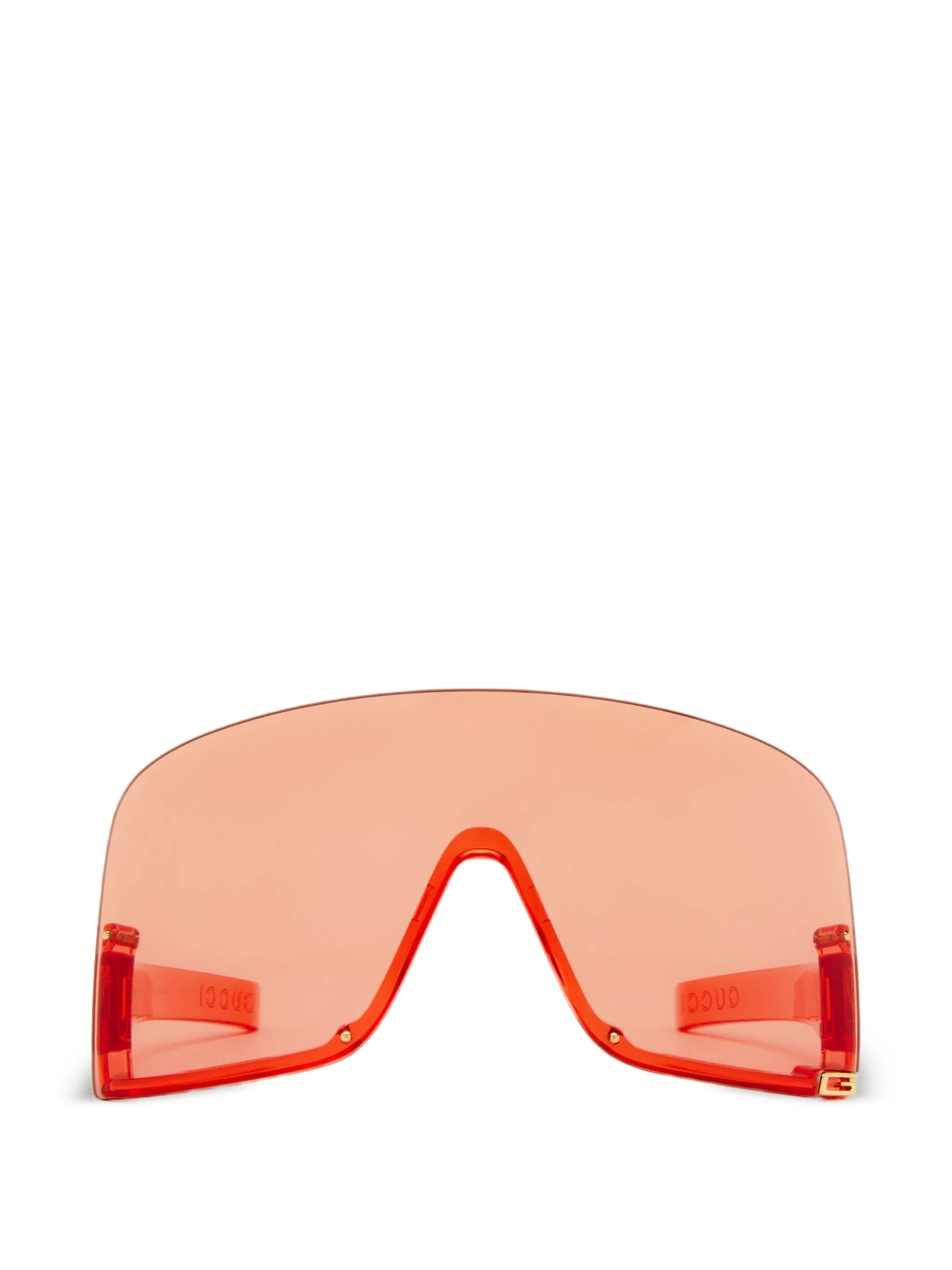 oversized shield-frame sunglasses