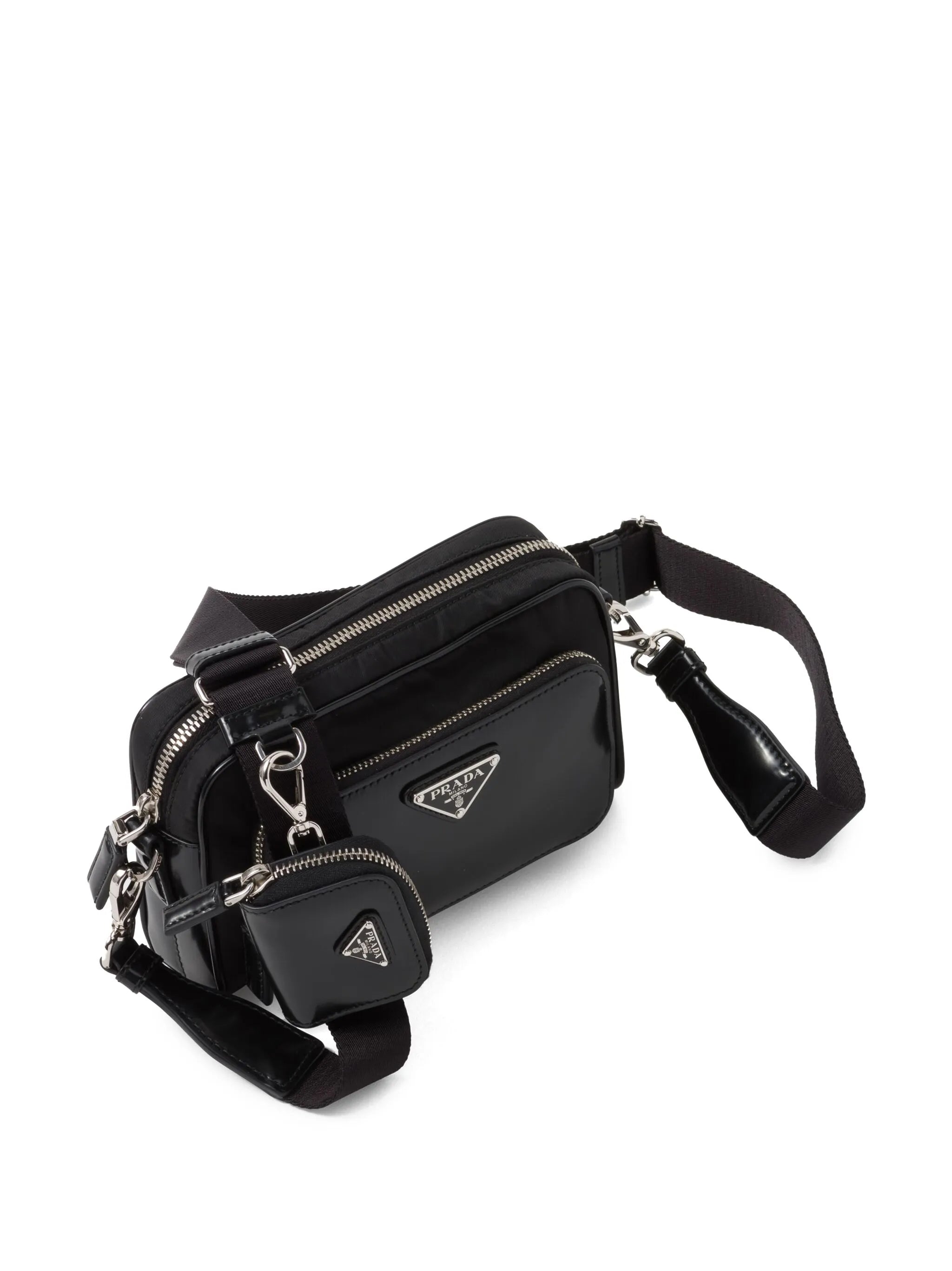 Bandolera triangle-logo messenger bag