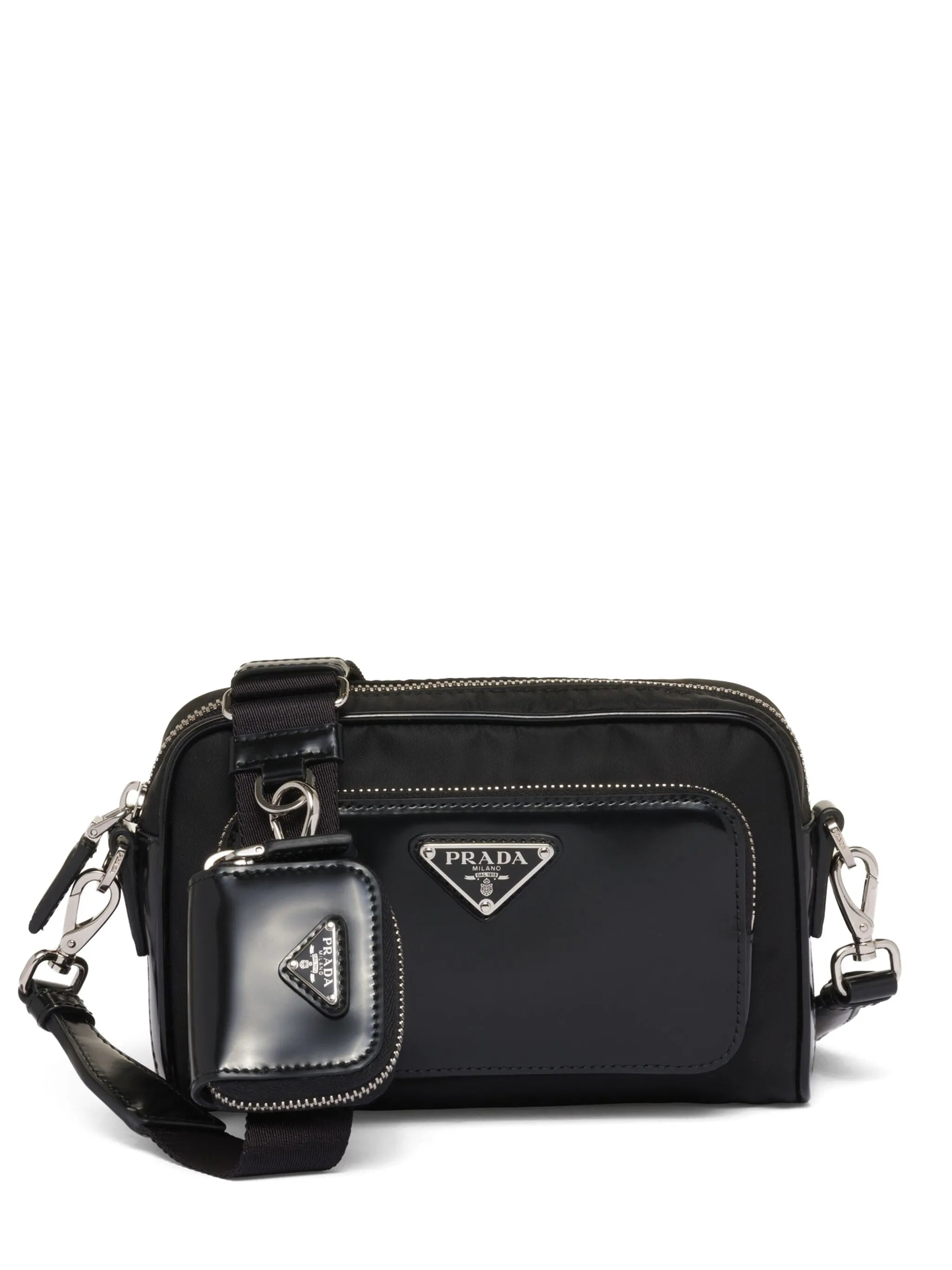 Bandolera triangle-logo messenger bag