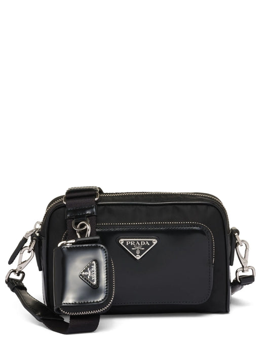 Bandolera triangle-logo messenger bag