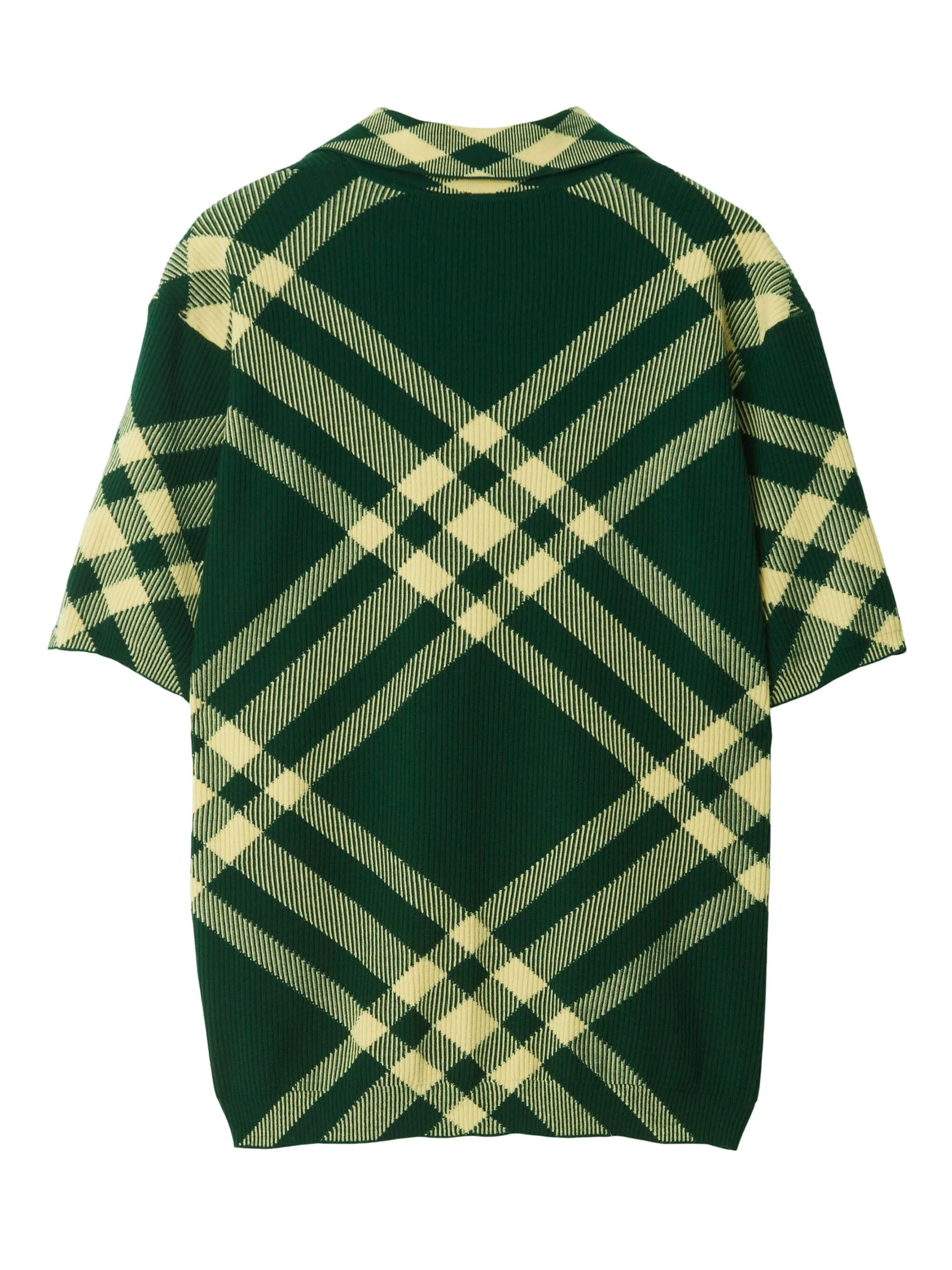 Vintage Check fine-ribbed polo shirt