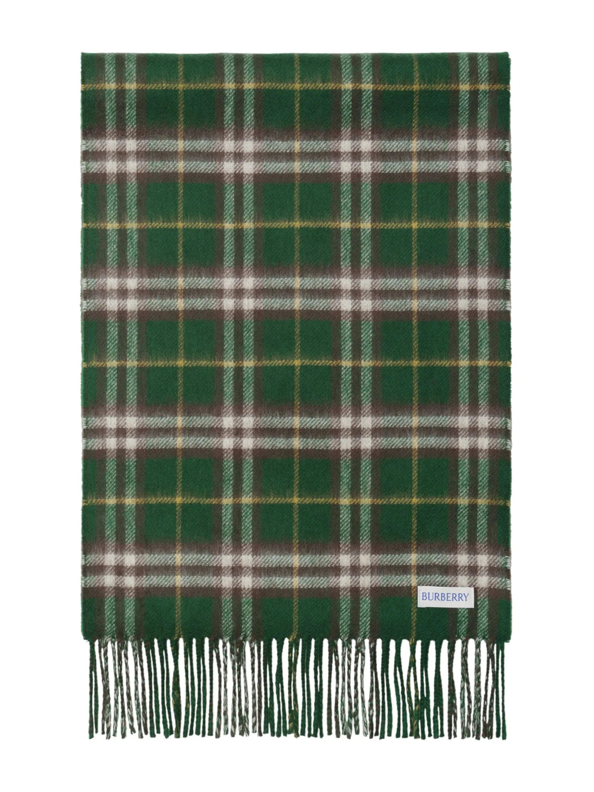 check-print reversible cashmere scarf