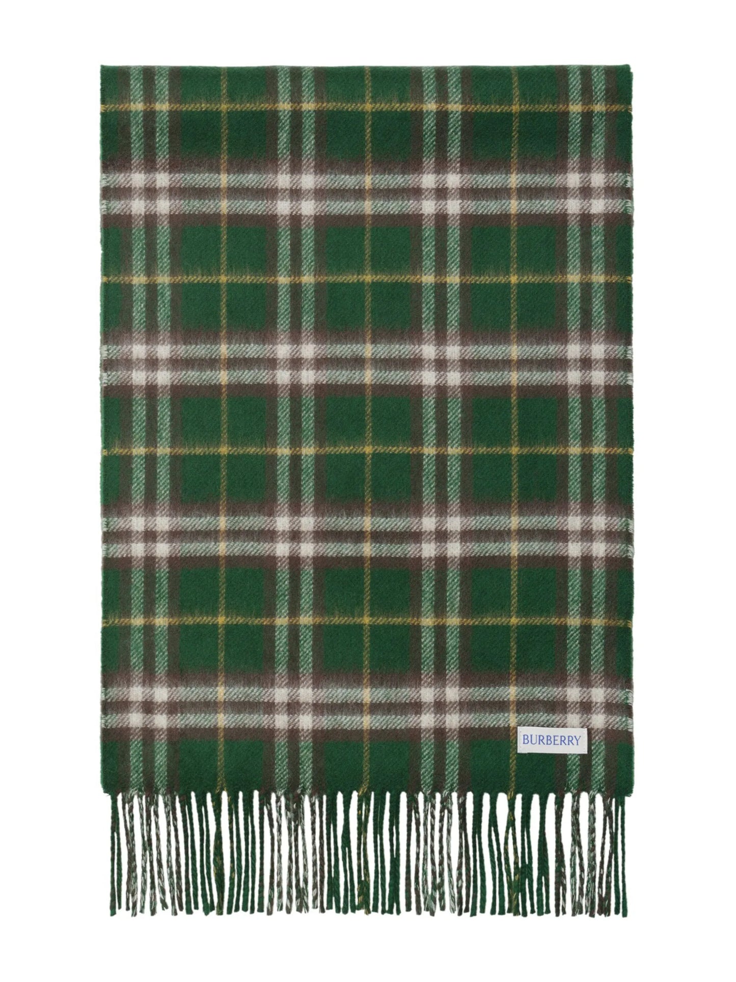 check-print reversible cashmere scarf