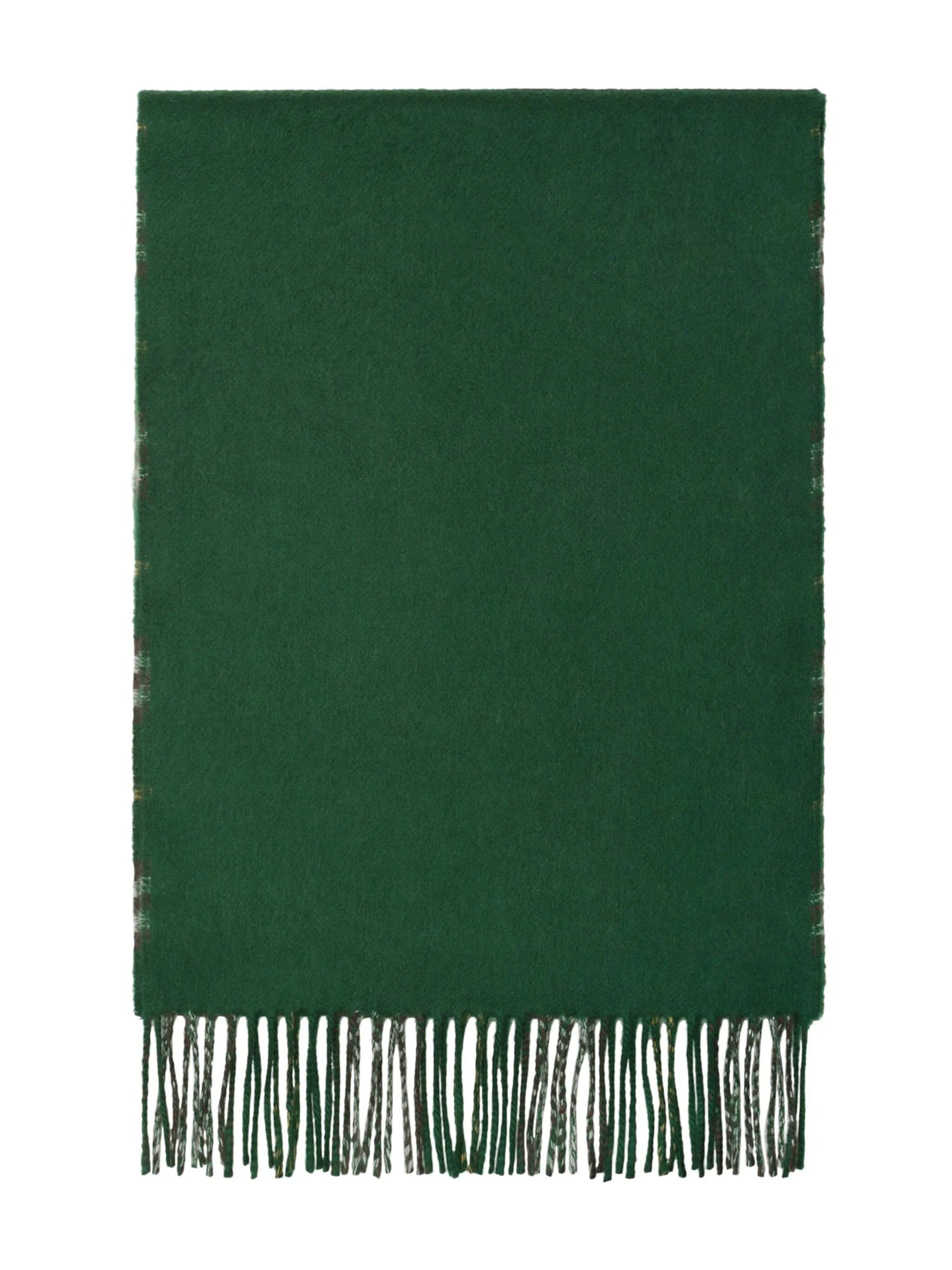 check-print reversible cashmere scarf
