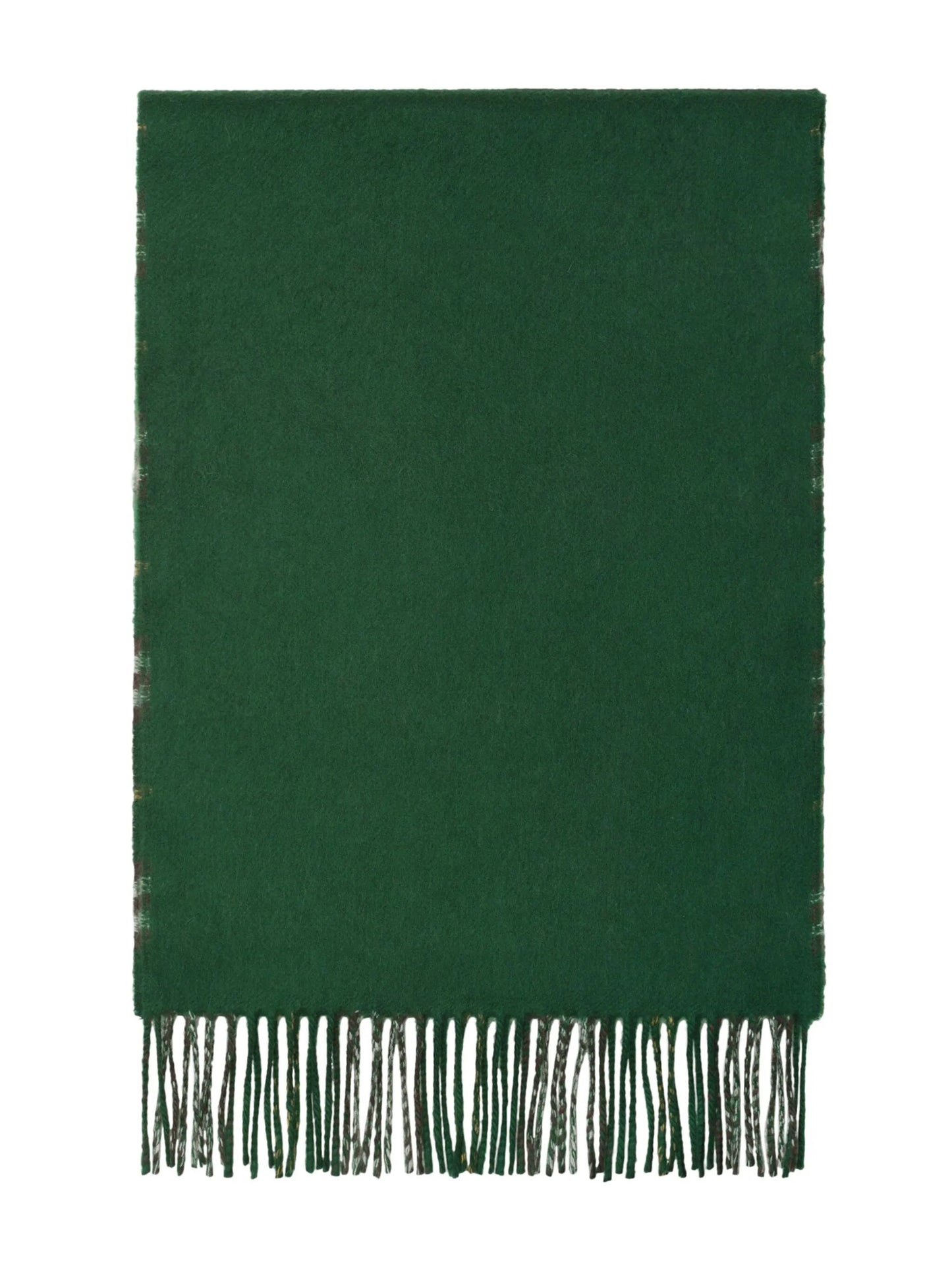 check-print reversible cashmere scarf
