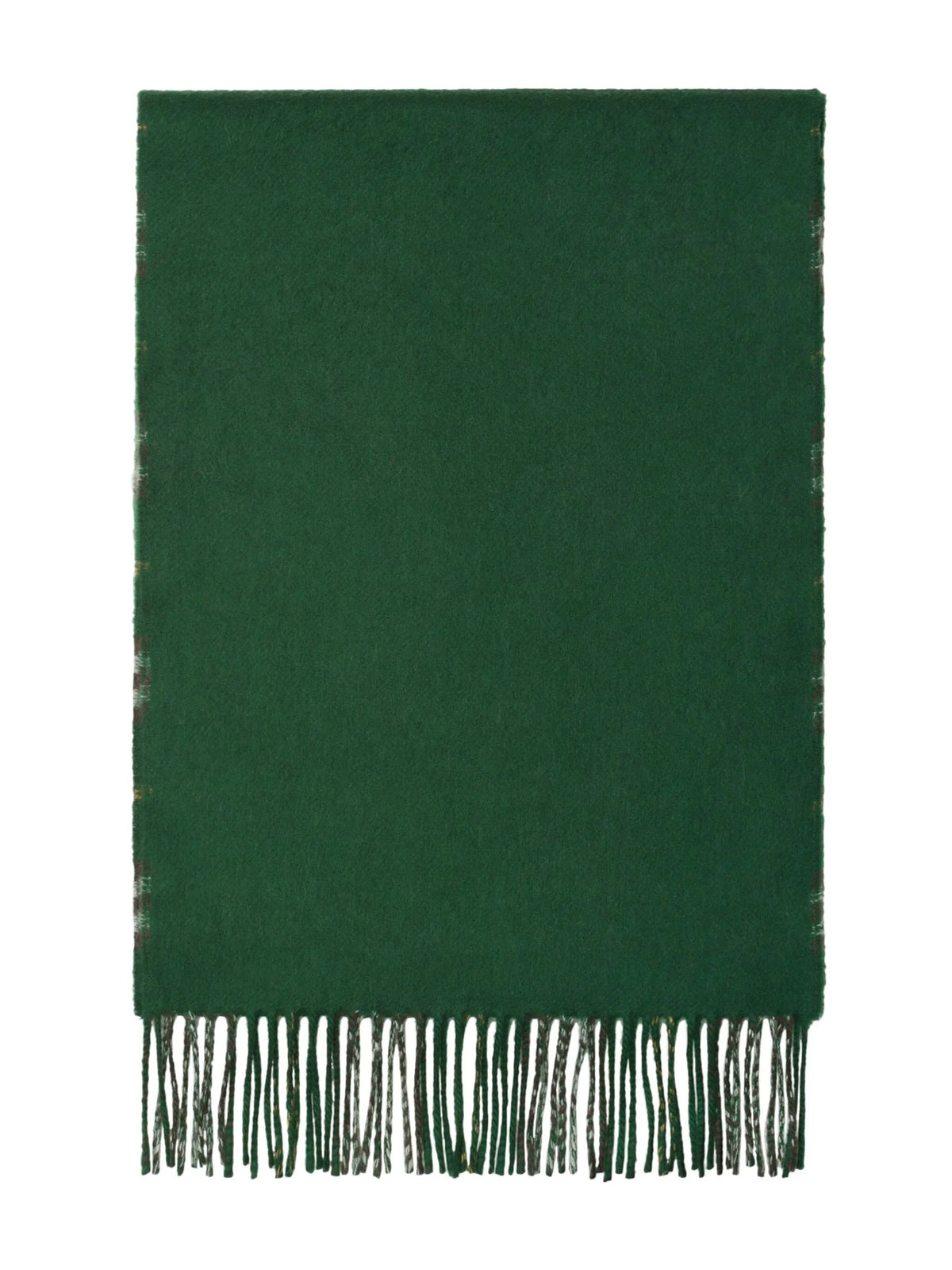 check-print reversible cashmere scarf