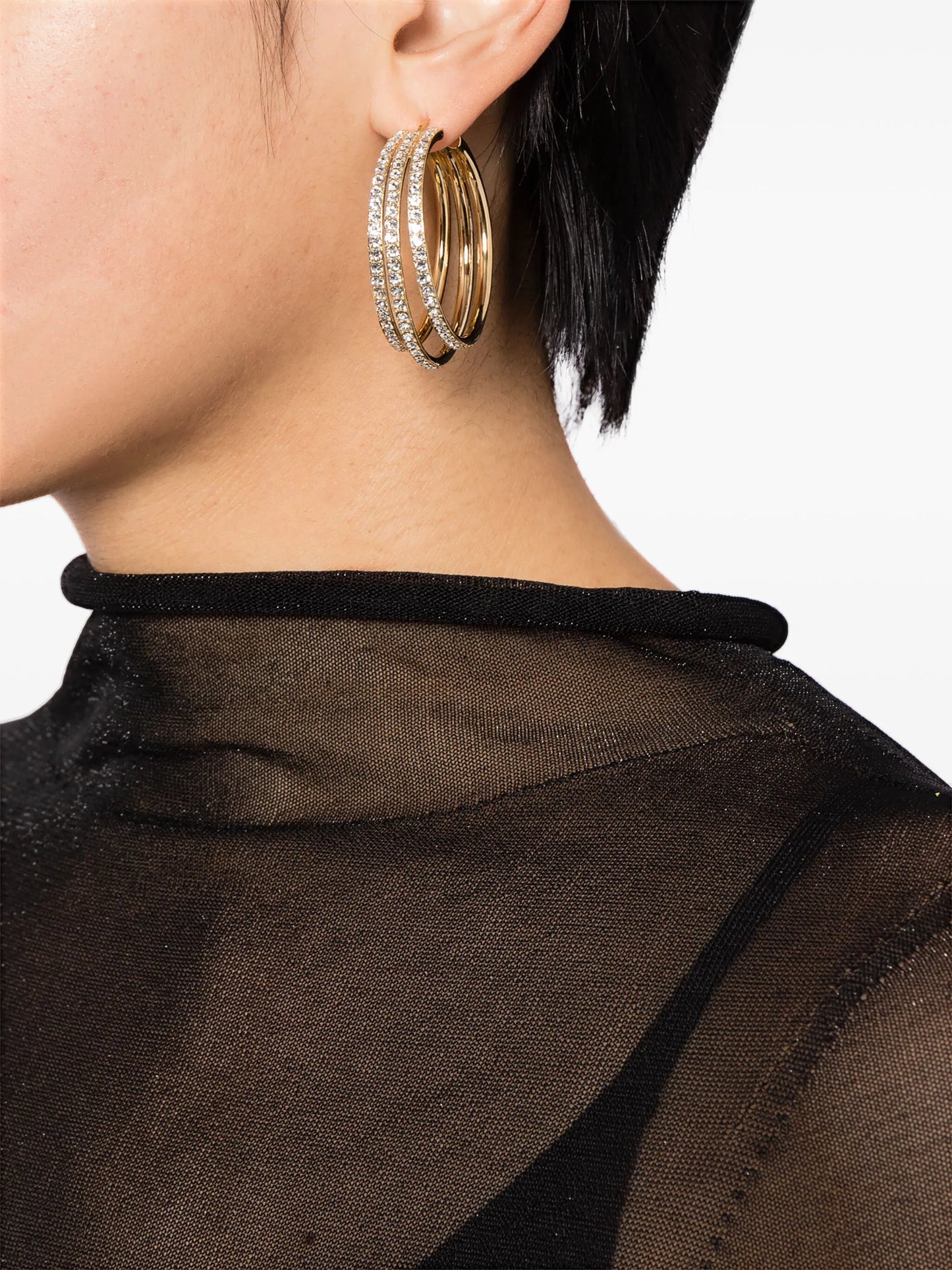 Vittoria crystal hoop earrings