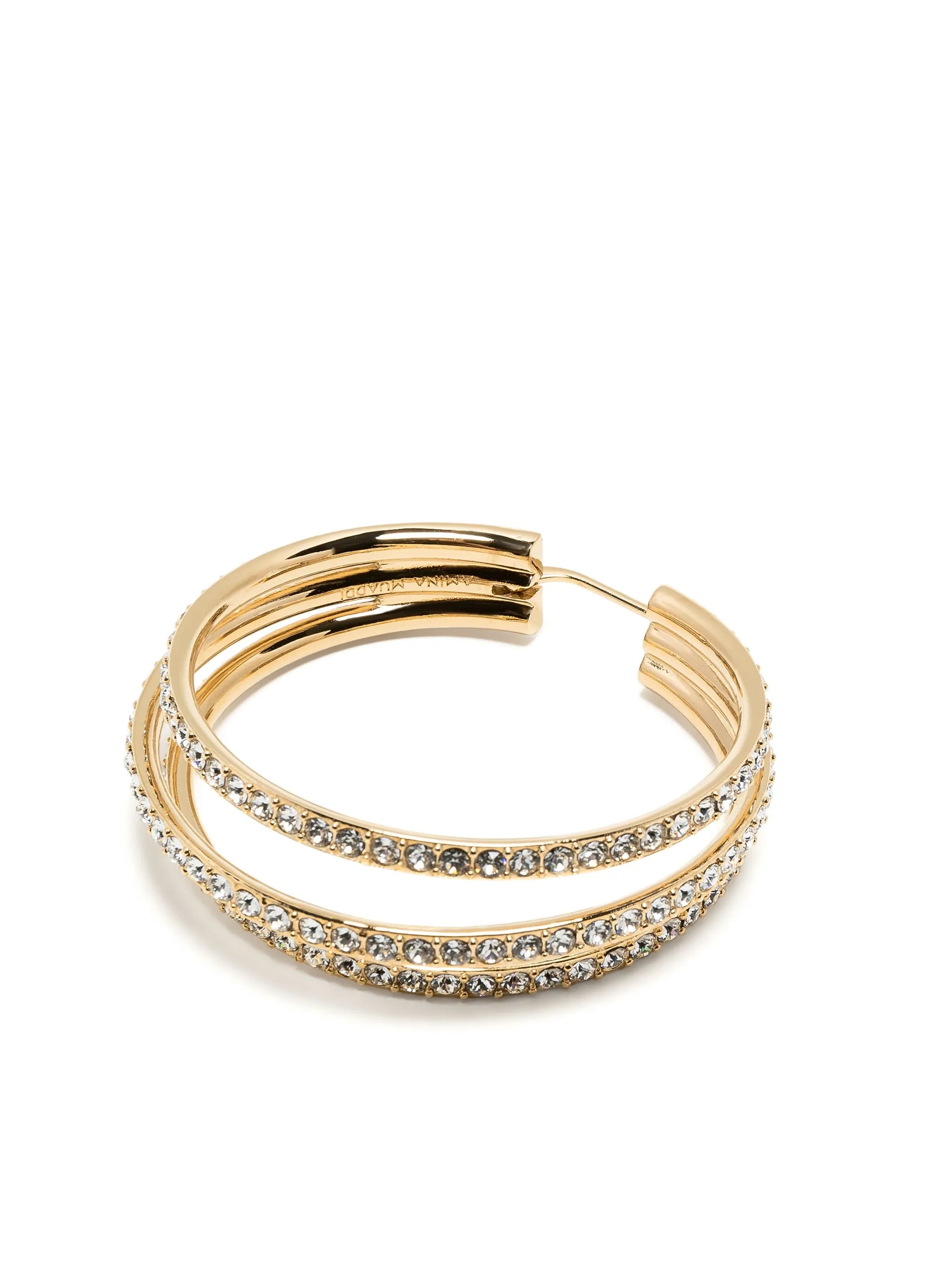 Vittoria crystal hoop earrings