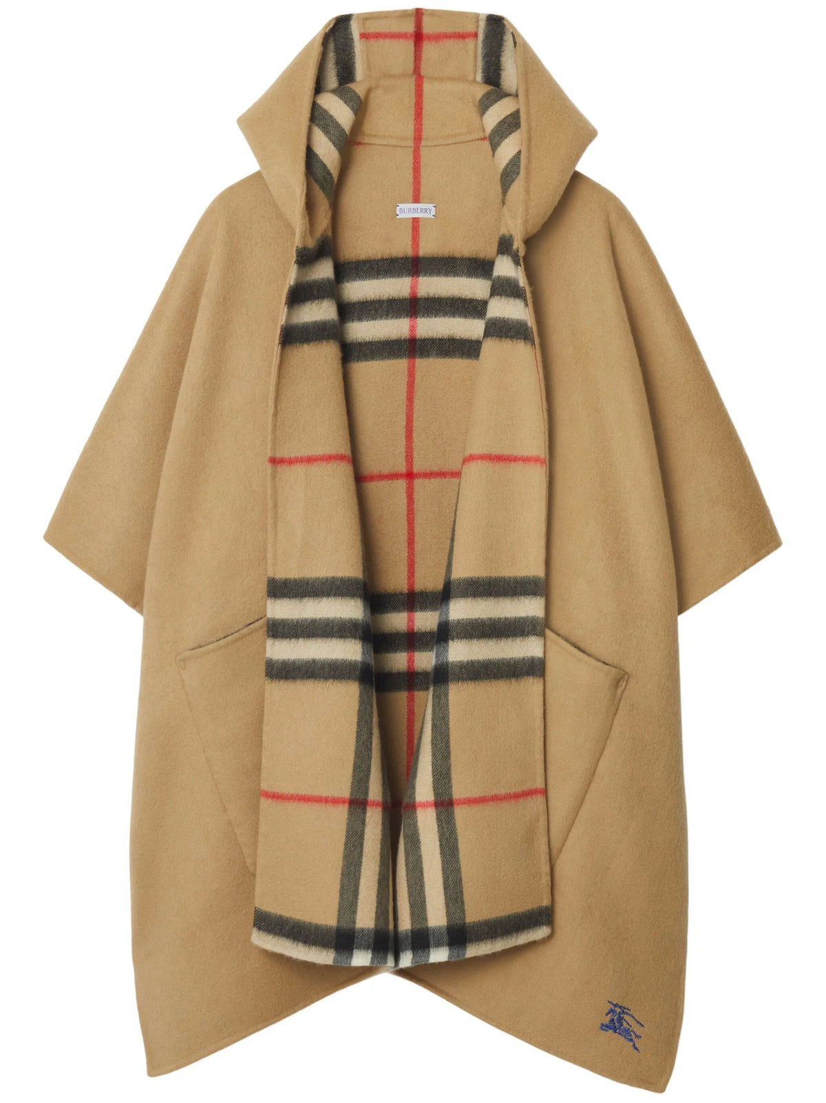 cashmere hooded cape