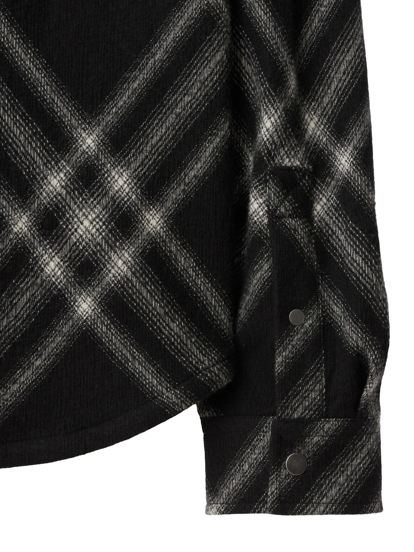 two-tone checkered wool shirt
