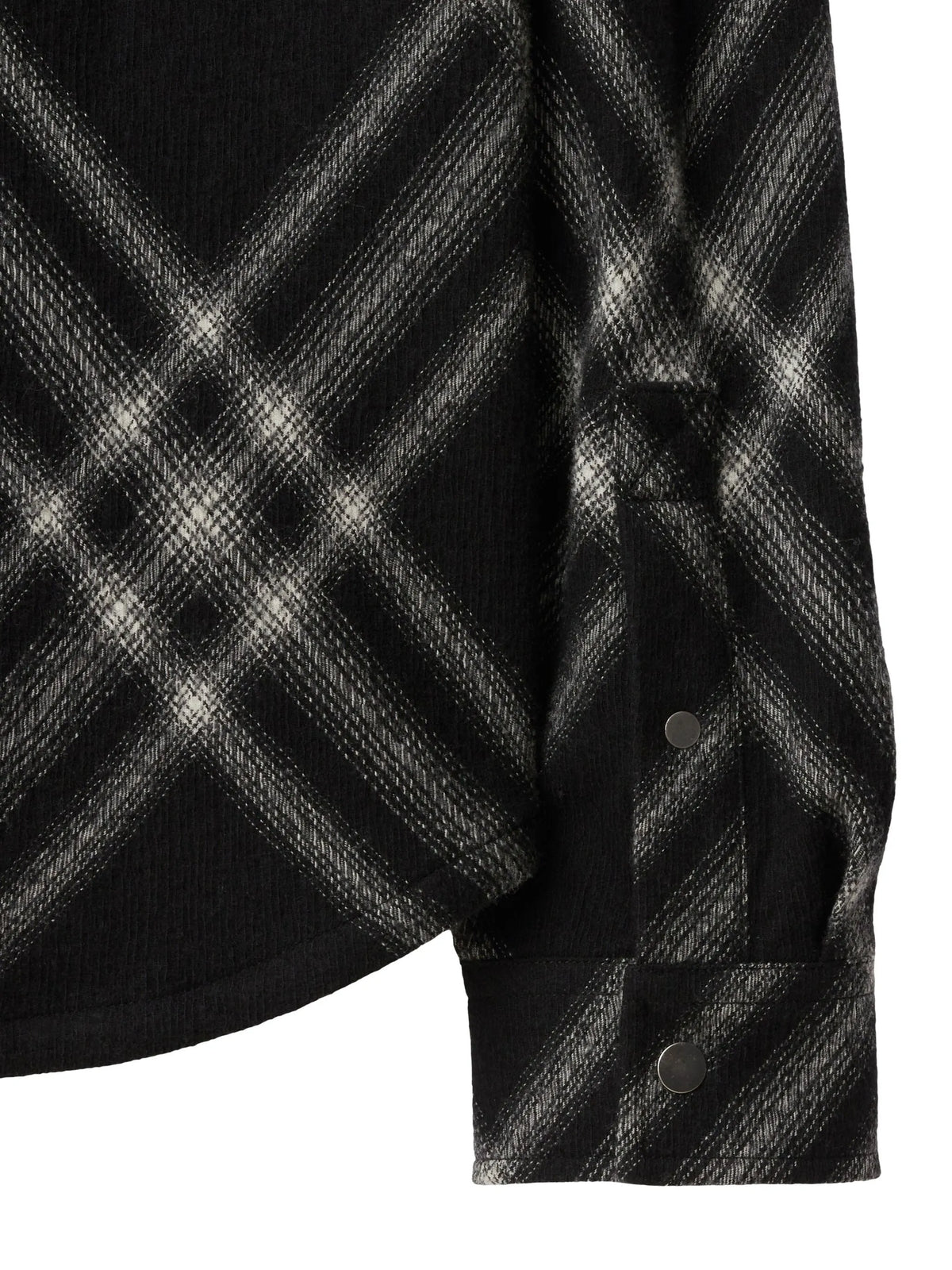two-tone checkered wool shirt
