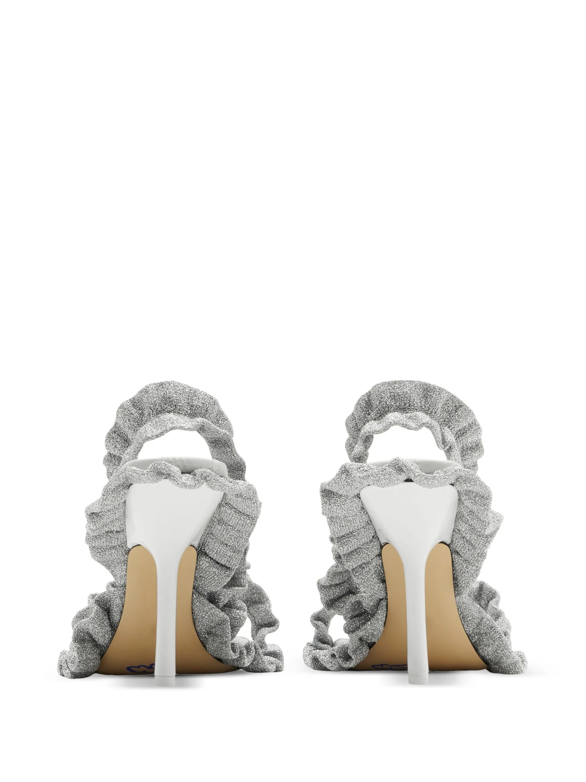 metallic ruff sandals
