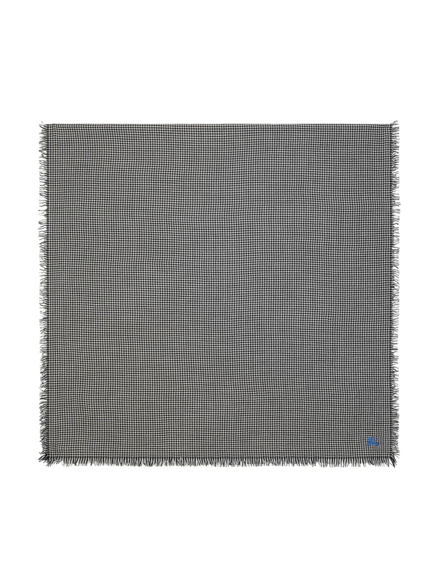 EKD-embroidered houndstooth scarf