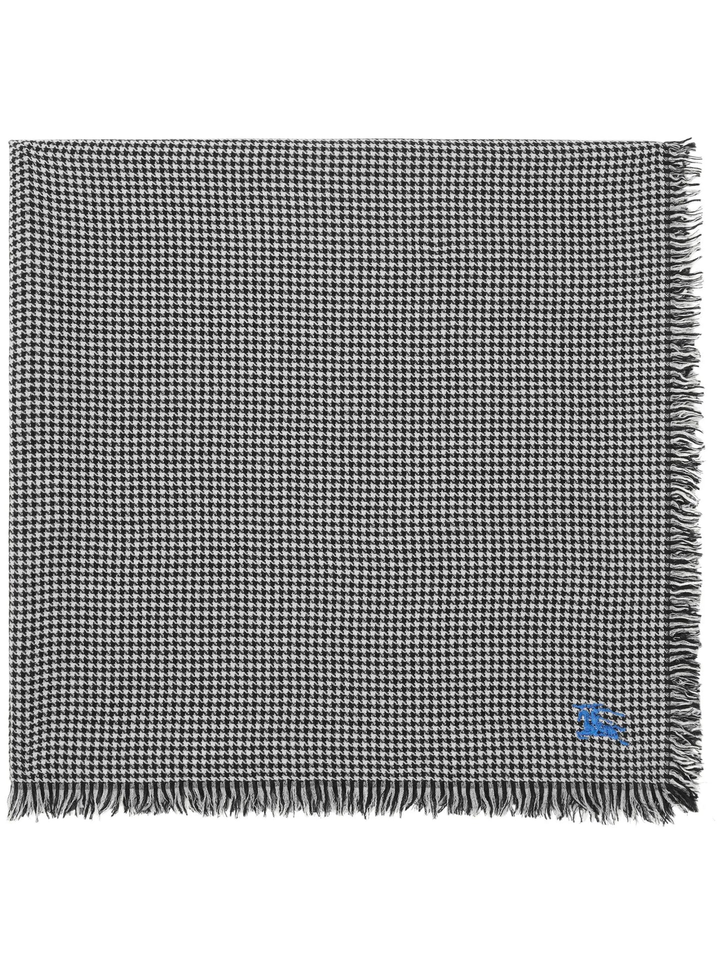 EKD-embroidered houndstooth scarf
