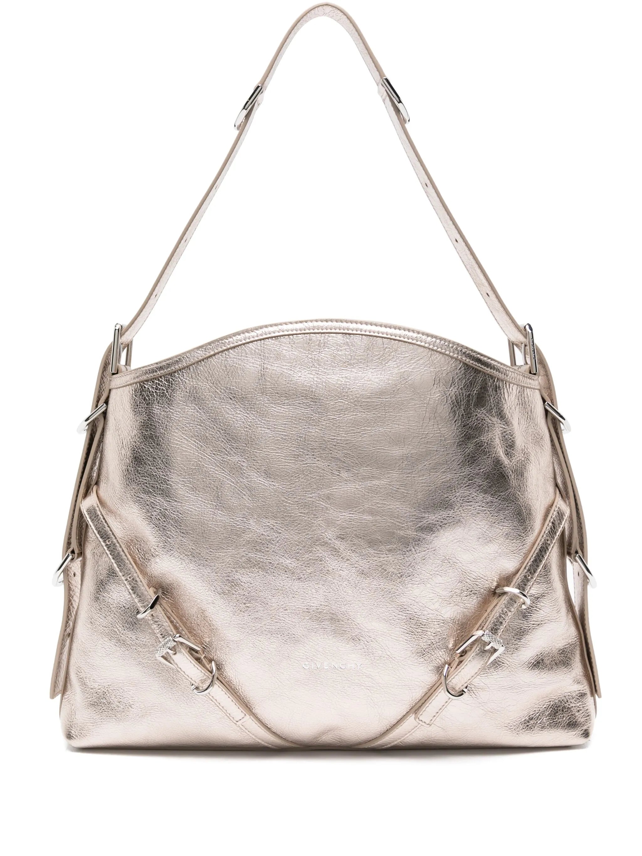 medium Voyou laminated shoulder bag