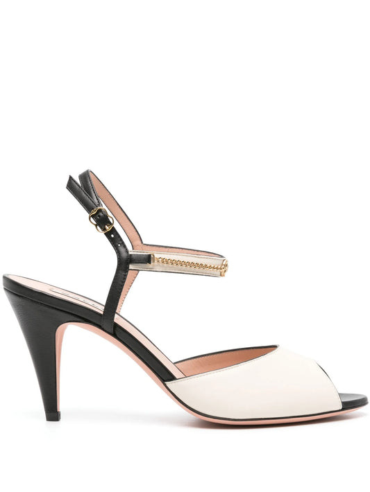 Georgine 85mm chain-detail sandals