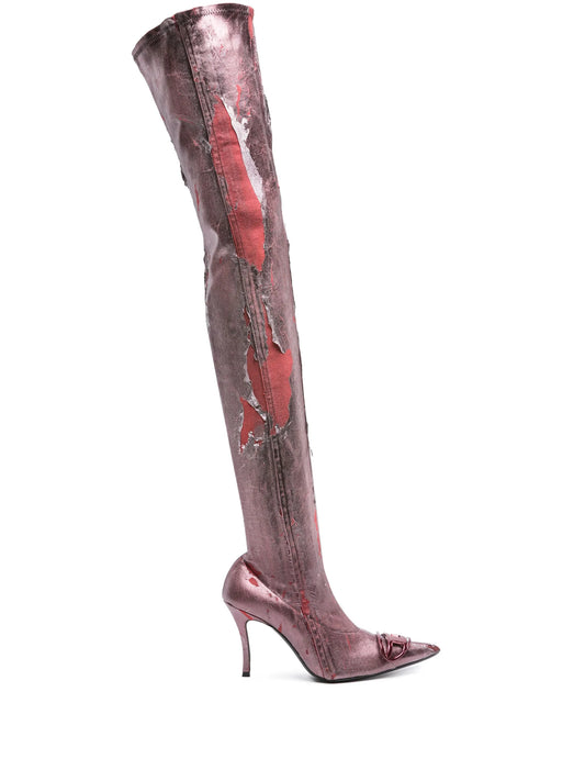 D-Venus 80mm thigh-high boots