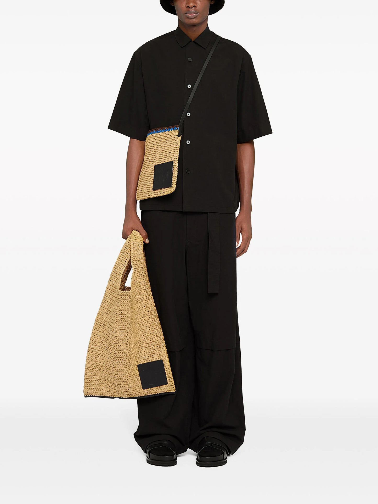 short-sleeve cotton shirt