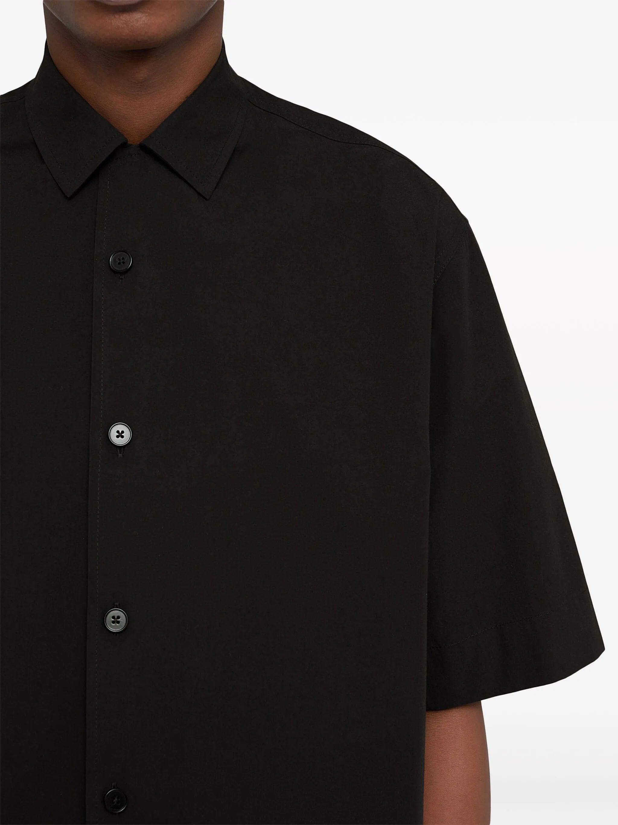 short-sleeve cotton shirt