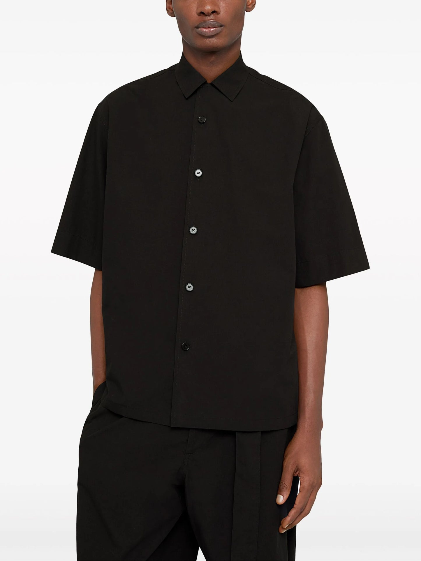 short-sleeve cotton shirt