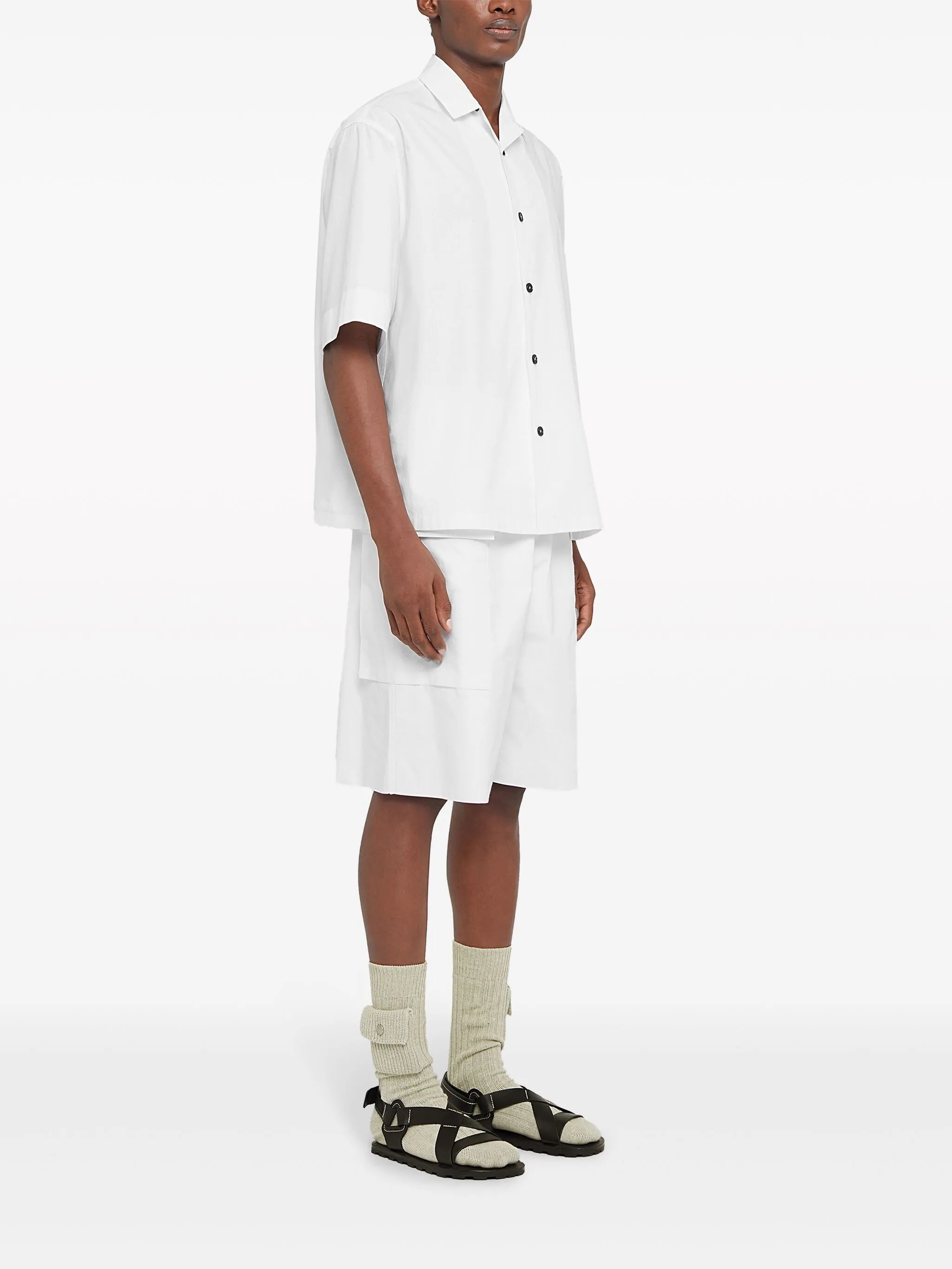 short-sleeve cotton shirt